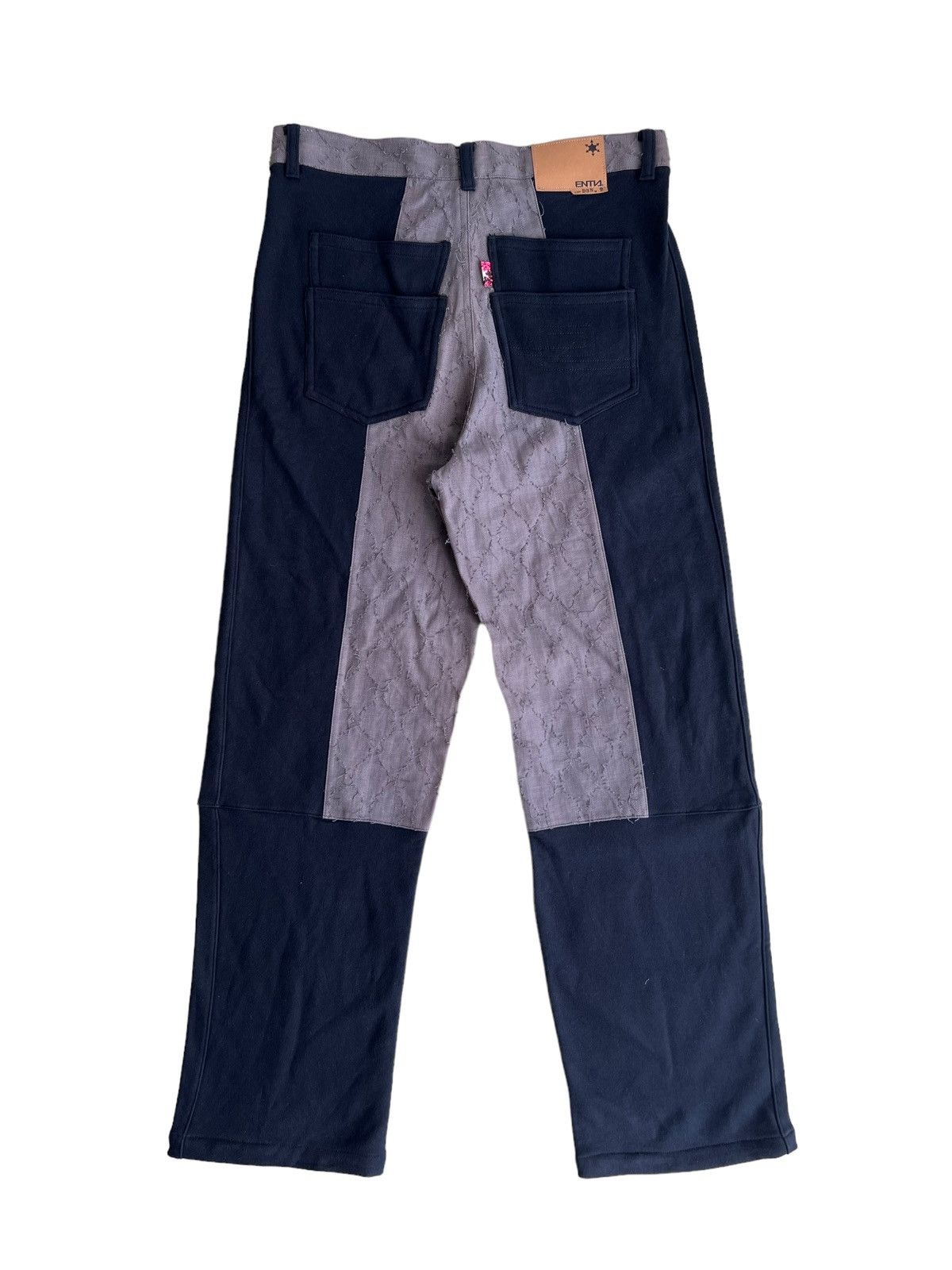 FDMTL Crazy Sashiko Stitch Boro Patchwork Hybrid Baggy Jeans Denim Size US 34 / EU 50 - 2 Thumbnail