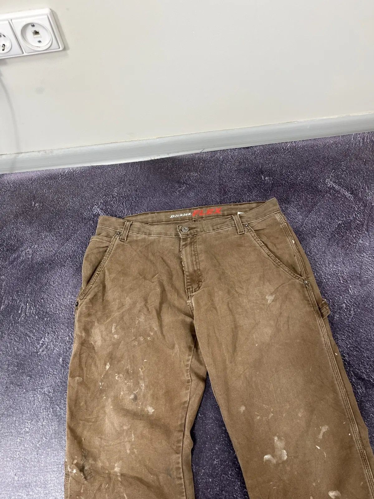 Dickies × Vintage Vintage Dickies American Brown Distressed Work Pants Size US 34 / EU 50 - 9 Thumbnail