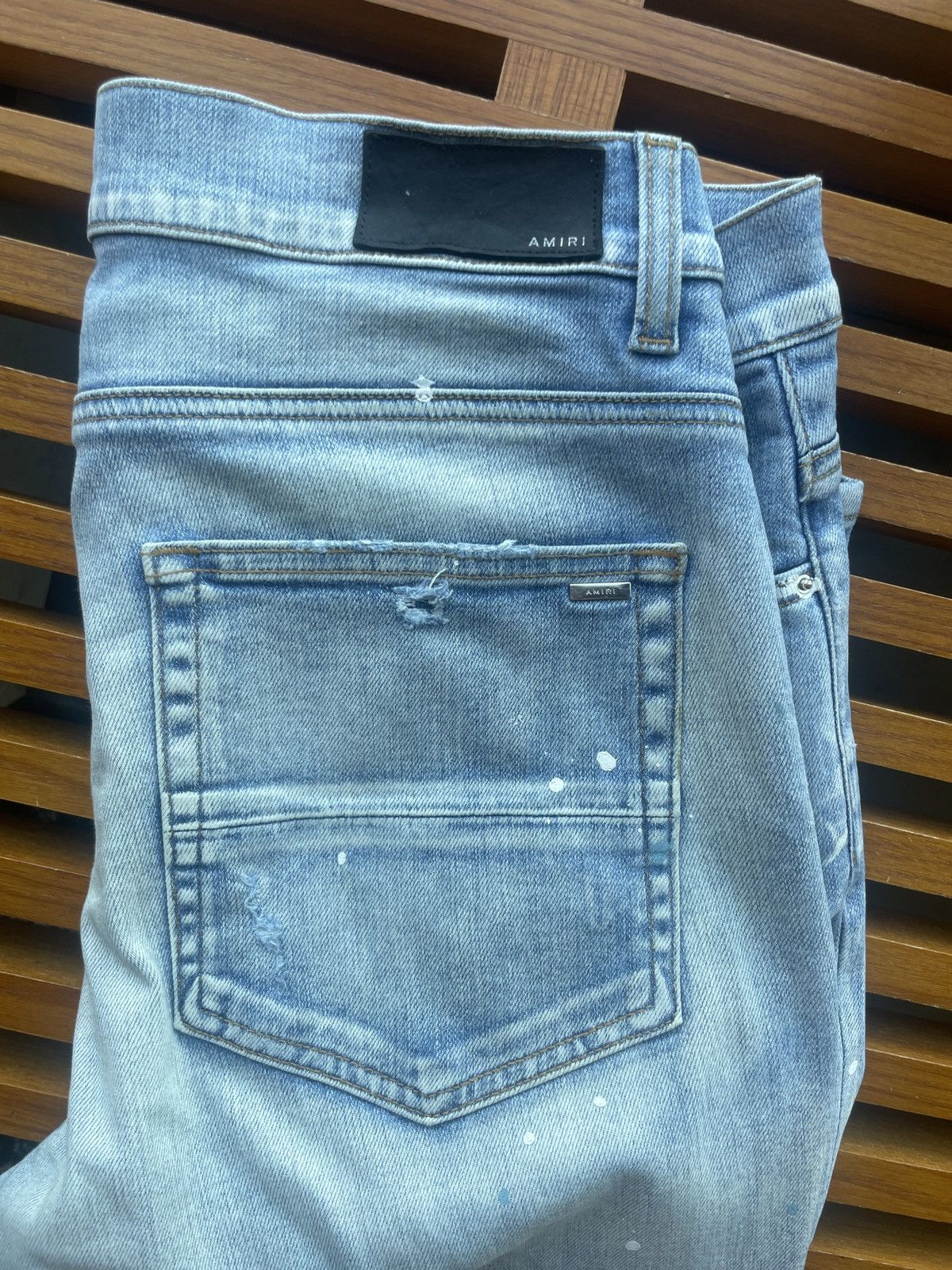 Amiri Amiri light splatter jeans Size US 34 / EU 50 - 3 Thumbnail