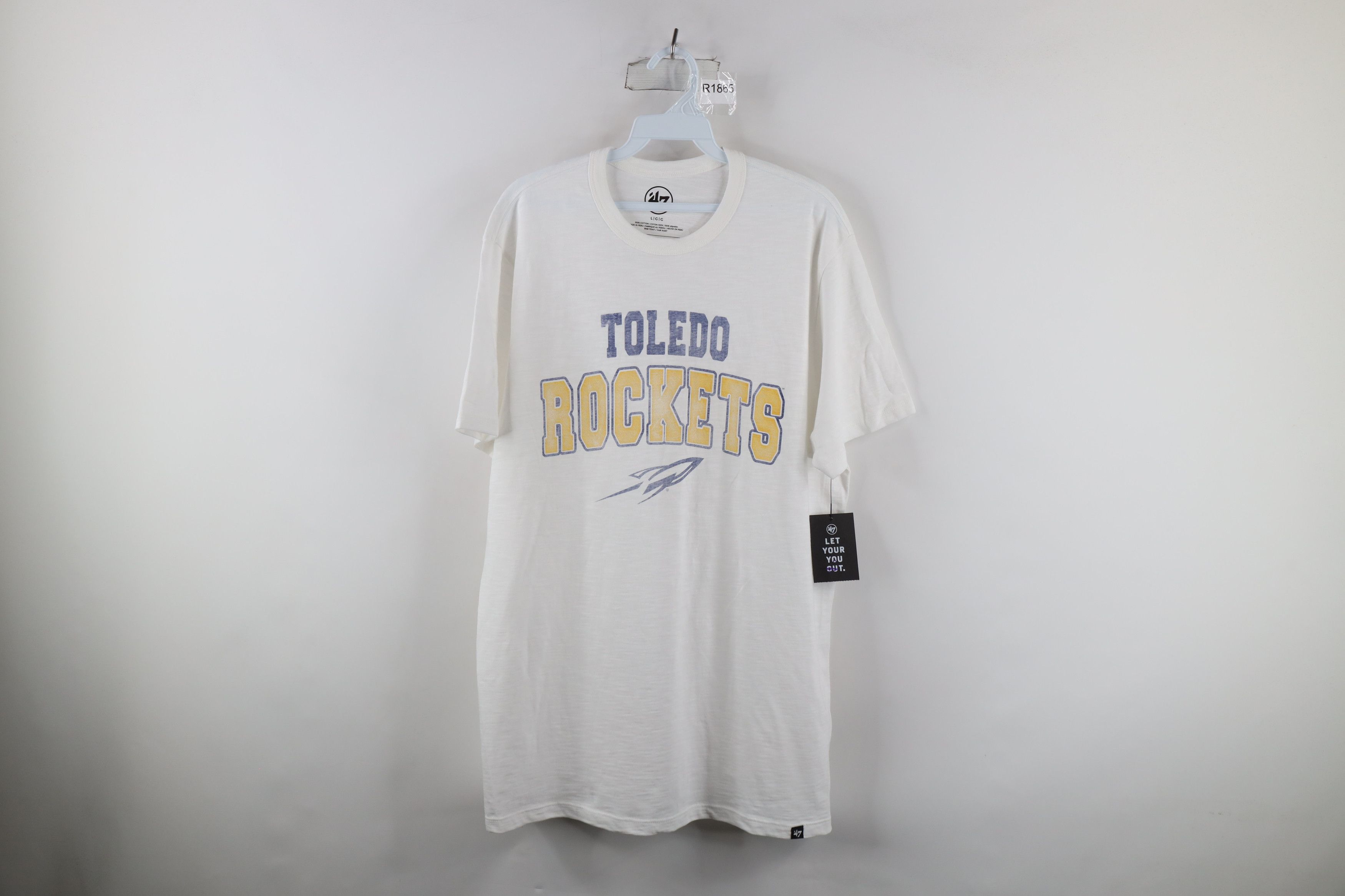 Vintage New Spell Out University of Toledo Jersey Knit T-Shirt White Size US L / EU 52-54 / 3 - 1 Thumbnail