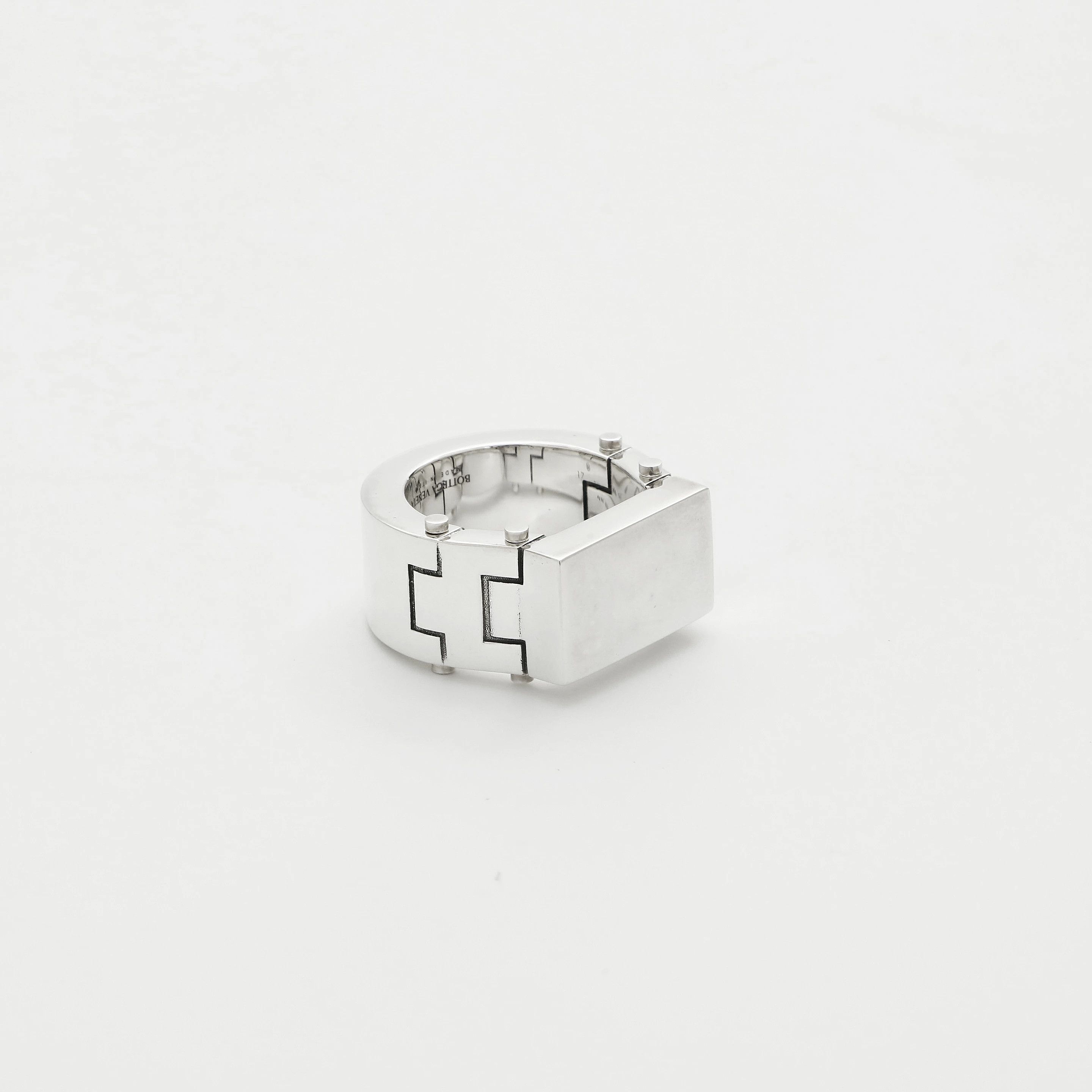 Bottega Veneta o1n1vont1124 Size: 13 / Bolt Ring in Silver Size ONE SIZE - 2 Thumbnail