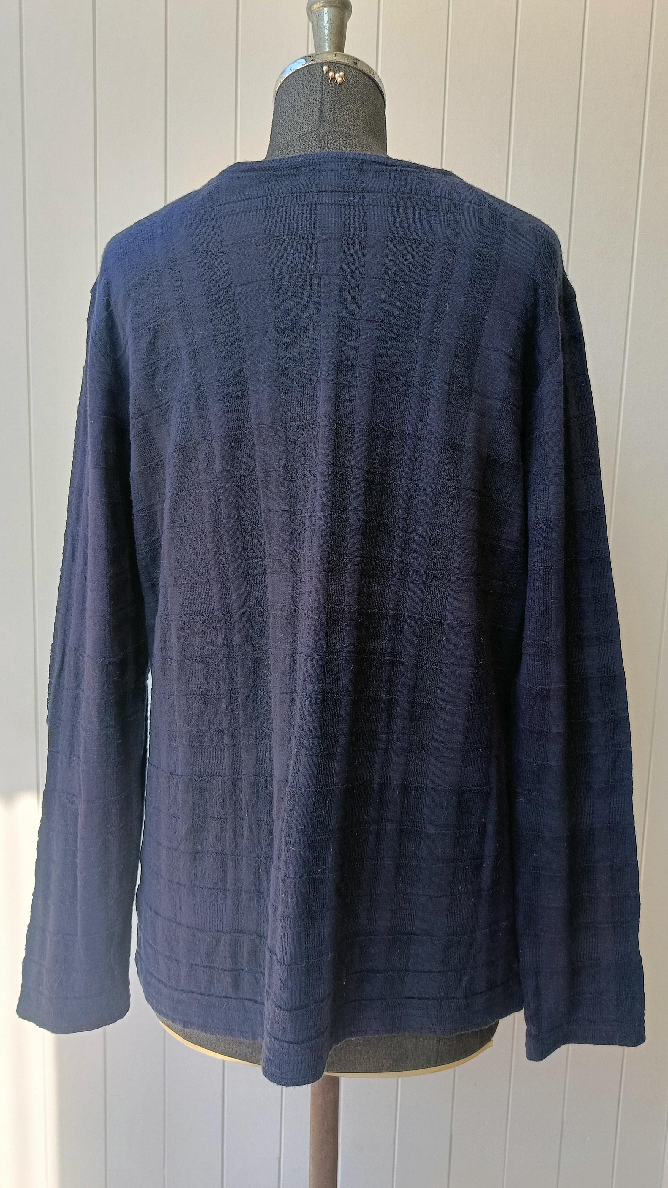 Issey Miyake Plantation Issey Miyake Japan indigo wool unisex tshirt Size M / US 6-8 / IT 42-44 - 6 Thumbnail