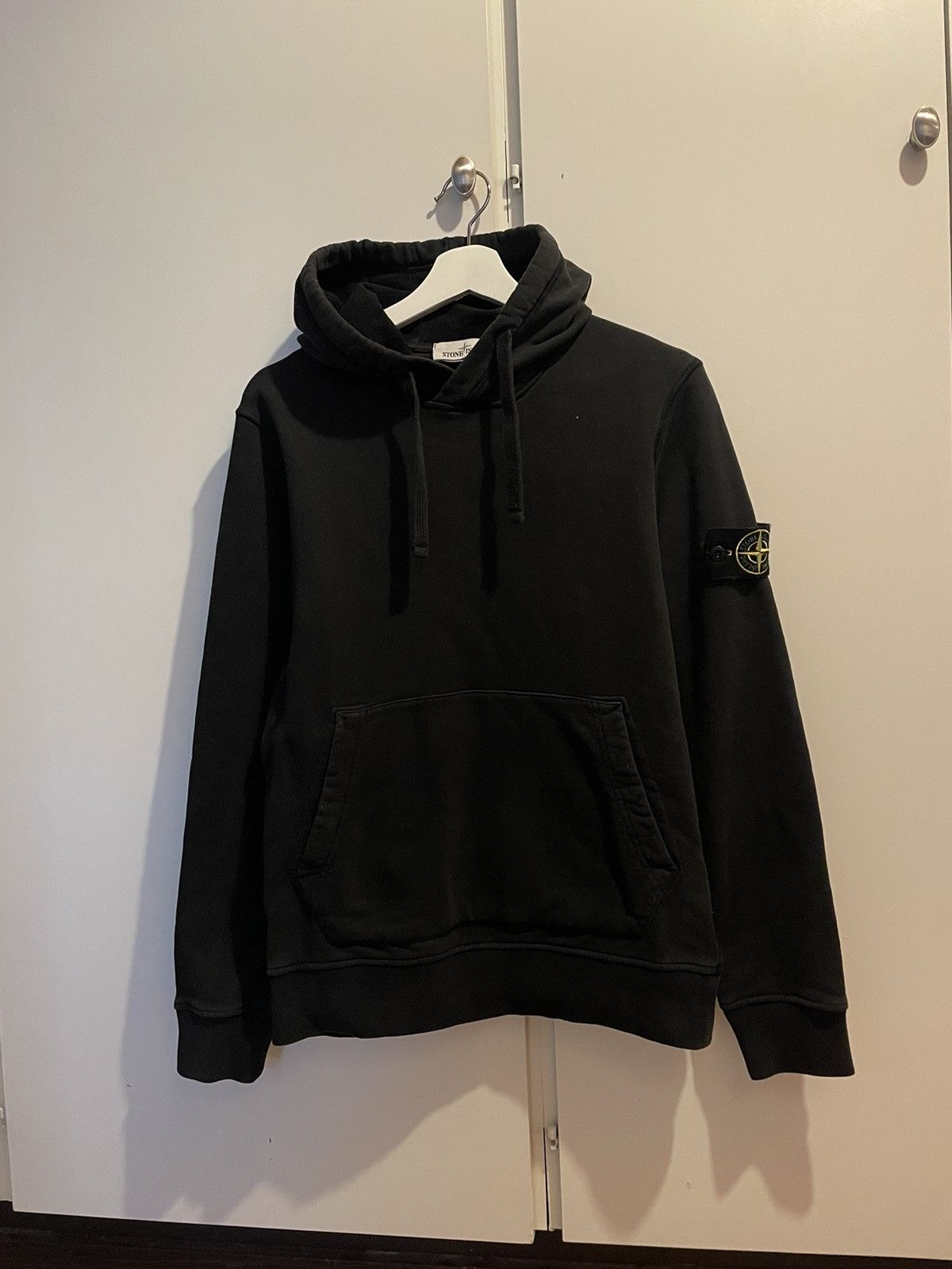 image of Stone Island Hoodie in Black, Men's (Size Small)