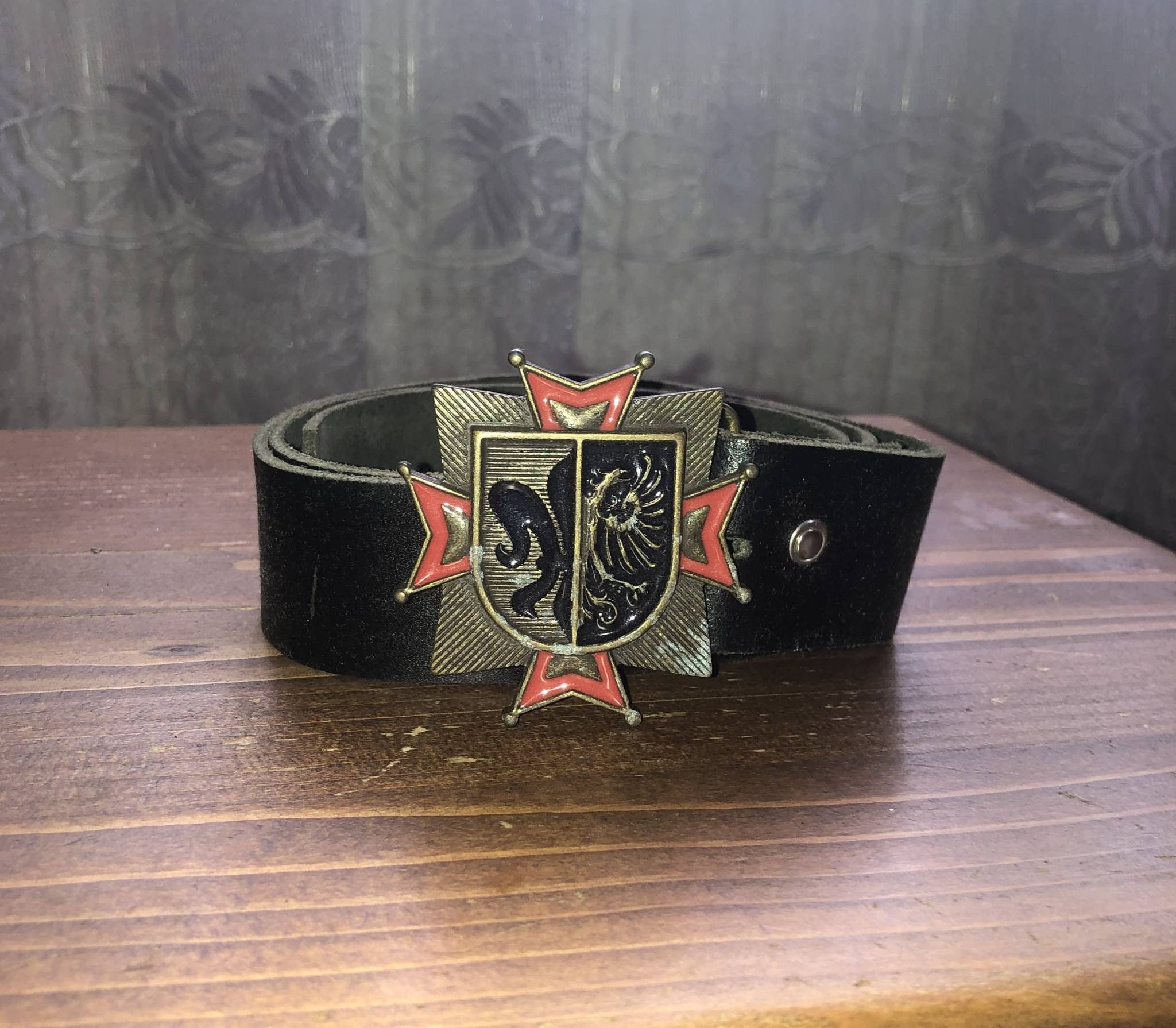 Vintage Vintage Leather belt Size ONE SIZE - 1 Thumbnail