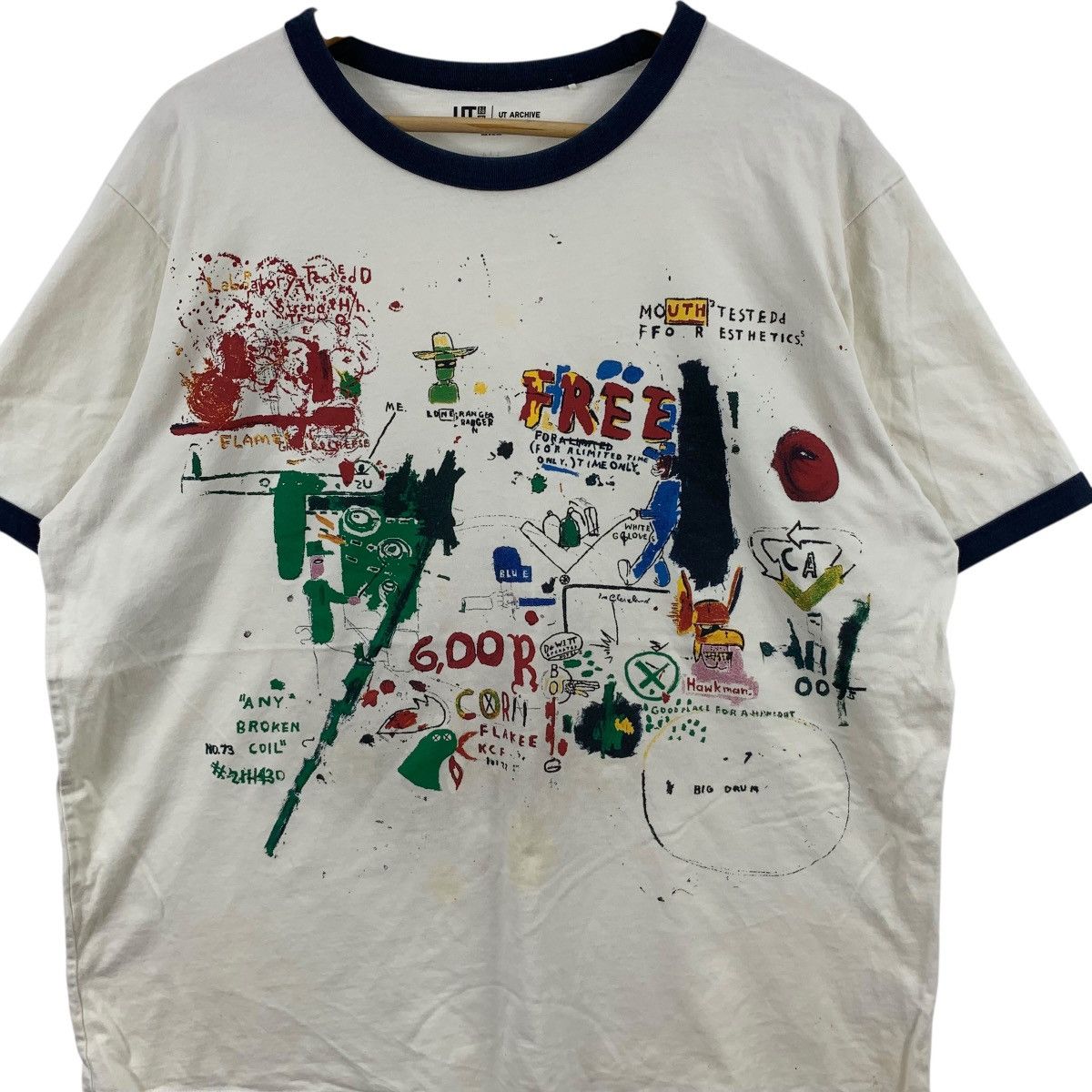 Jean-Michel Basquiat JEAN MICHEL BASQUIAT x UNIQLO Riddle Me Batman Tee Shirt Size US XXL / EU 58 / 5 - 5 Thumbnail
