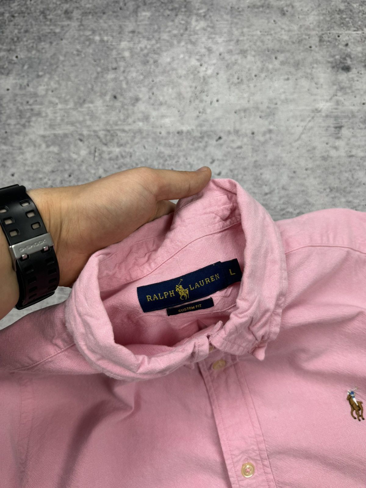 Polo Ralph Lauren × Vintage Vintage Polo Ralph Lauren Pink Casual Button Ups Dress Shirt Size US L / EU 52-54 / 3 - 5 Thumbnail
