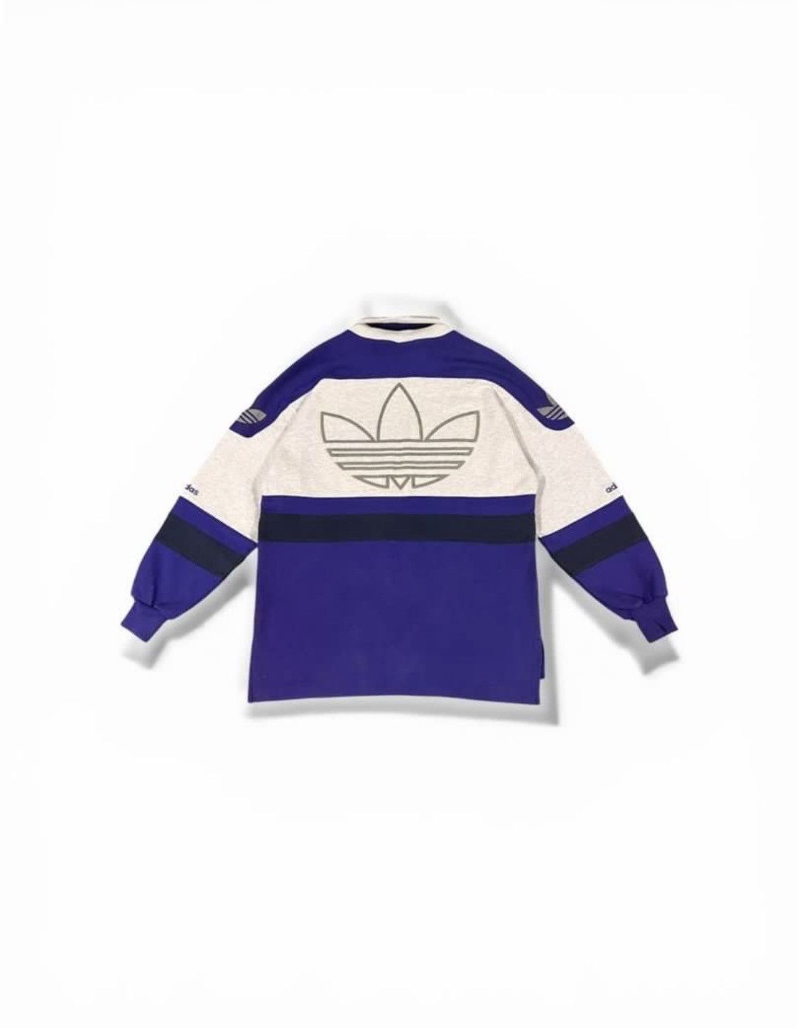 Adidas Vintage adidas pullover sweatshirt two colour Size US L / EU 52-54 / 3 - 2 Thumbnail