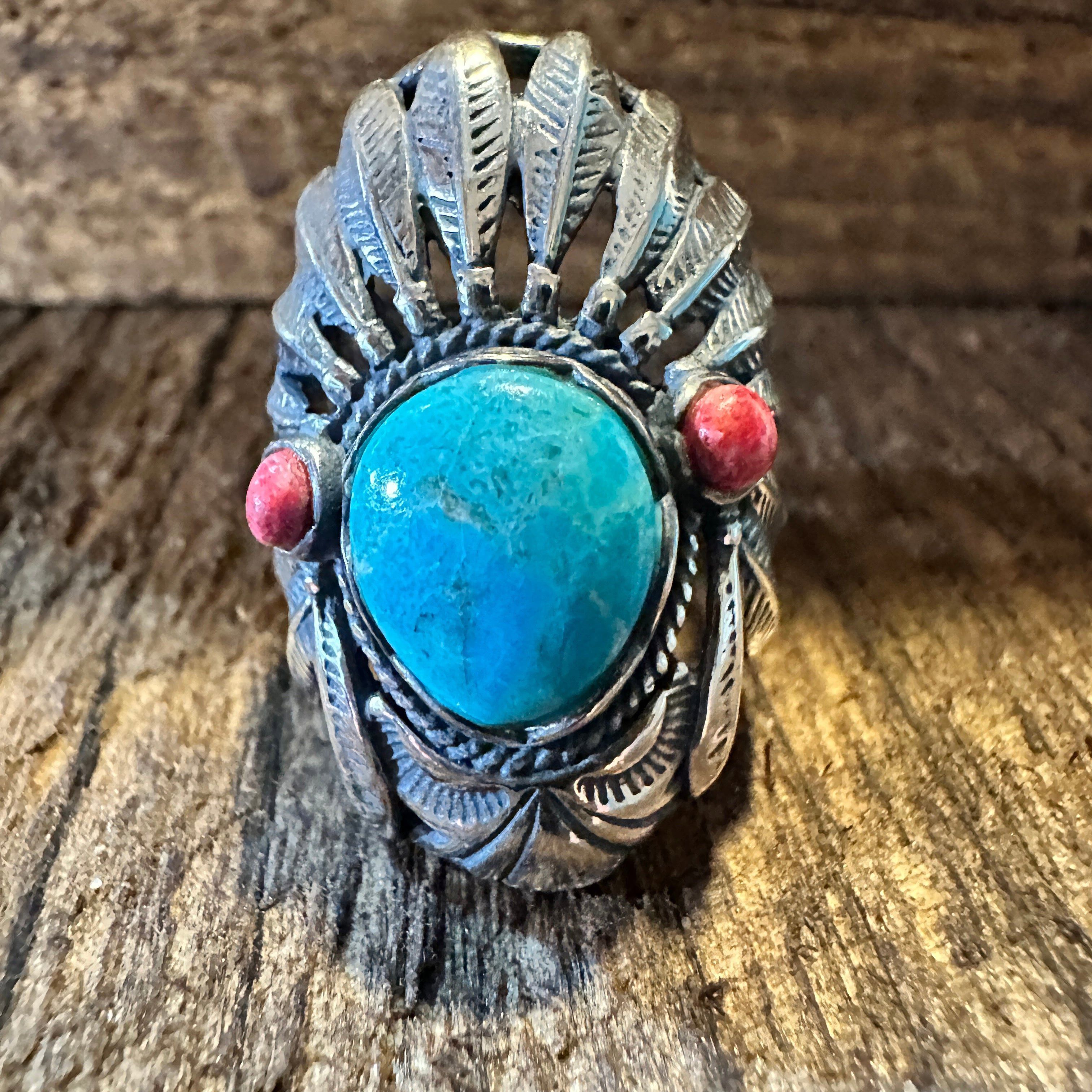 Other Navajo Sterling Silver & Turquoise Feather Dangle Earrings i Size ONE SIZE - 7 Thumbnail