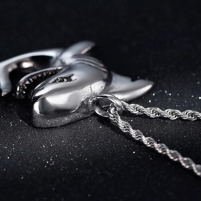 Jewelry Shark Pendant Necklace Size ONE SIZE - 3 Thumbnail