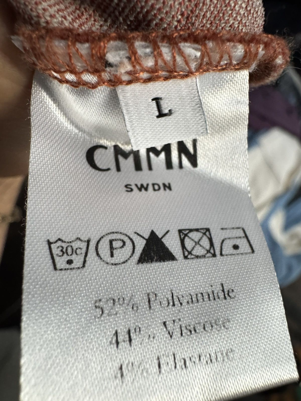 CMMN SWDN Orange White Striped Tee Size US L / EU 52-54 / 3 - 5 Thumbnail