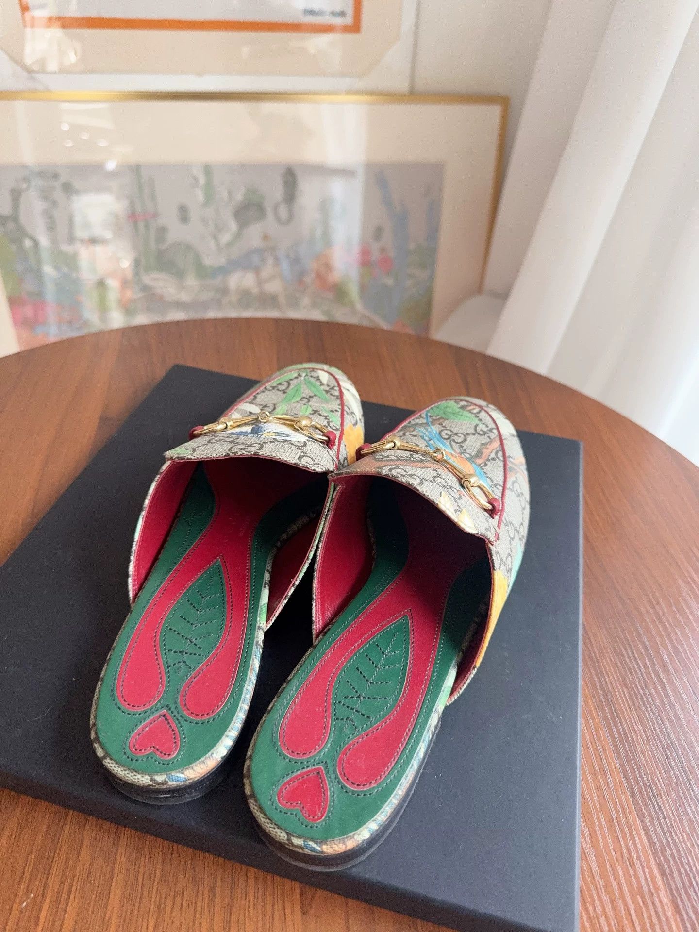 Gucci Gucci Floral Horsebit Slippers 38 9/10 Size US 7 / IT 37 - 7 Thumbnail