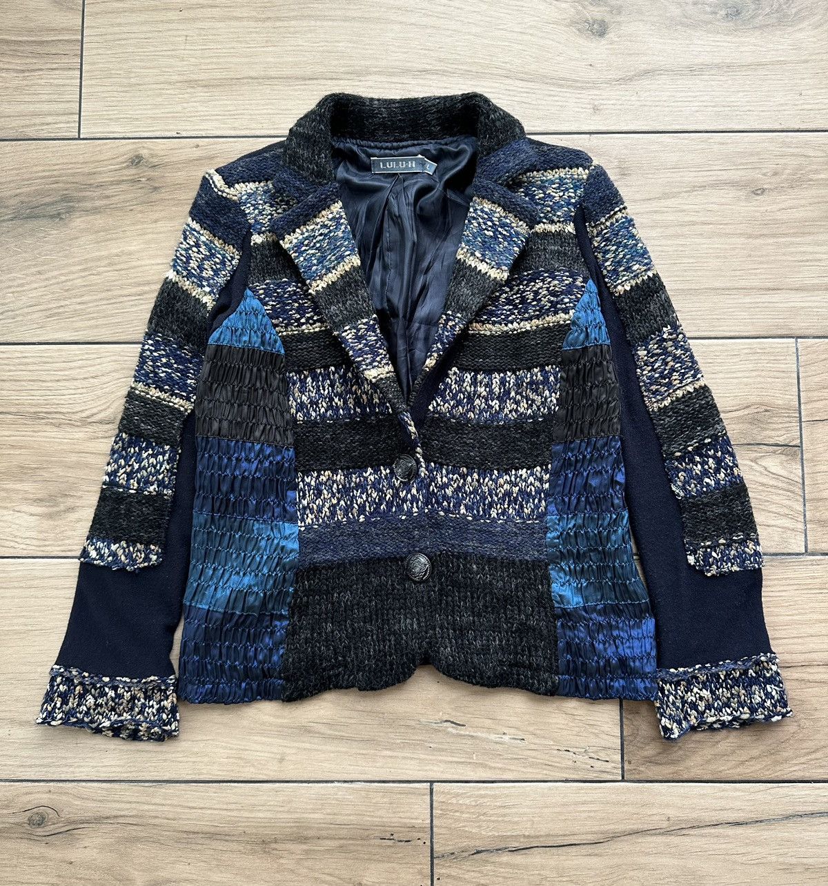 Other Lulu H Multicolor Blazer Jacket Viscose Wool Women's Size L Size L / US 10 / IT 46 - 1 Thumbnail