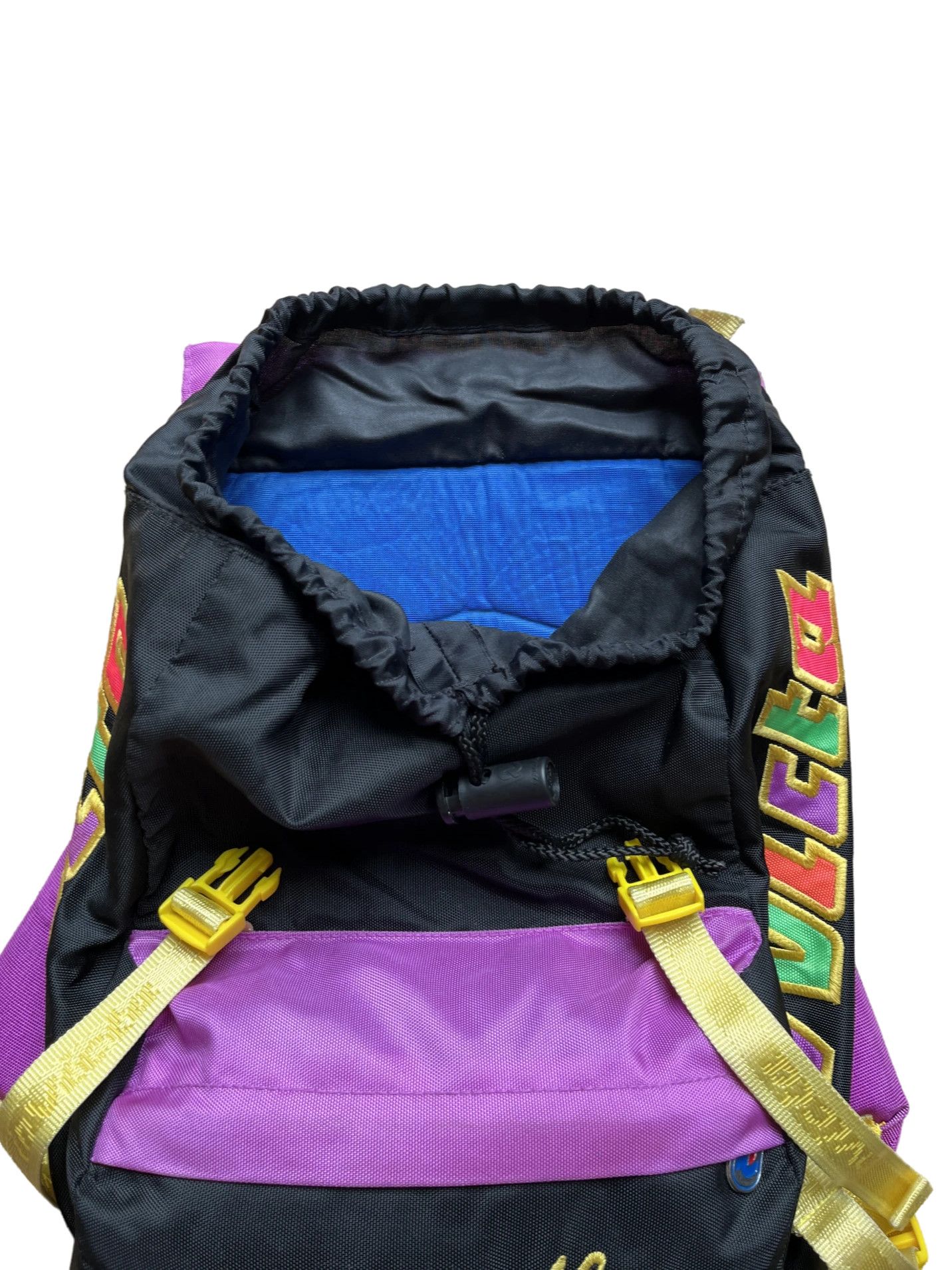 Invicta 90s Invicta Mini Fluo Purple Yellow Day Hiking School Bag Size ONE SIZE - 5 Thumbnail