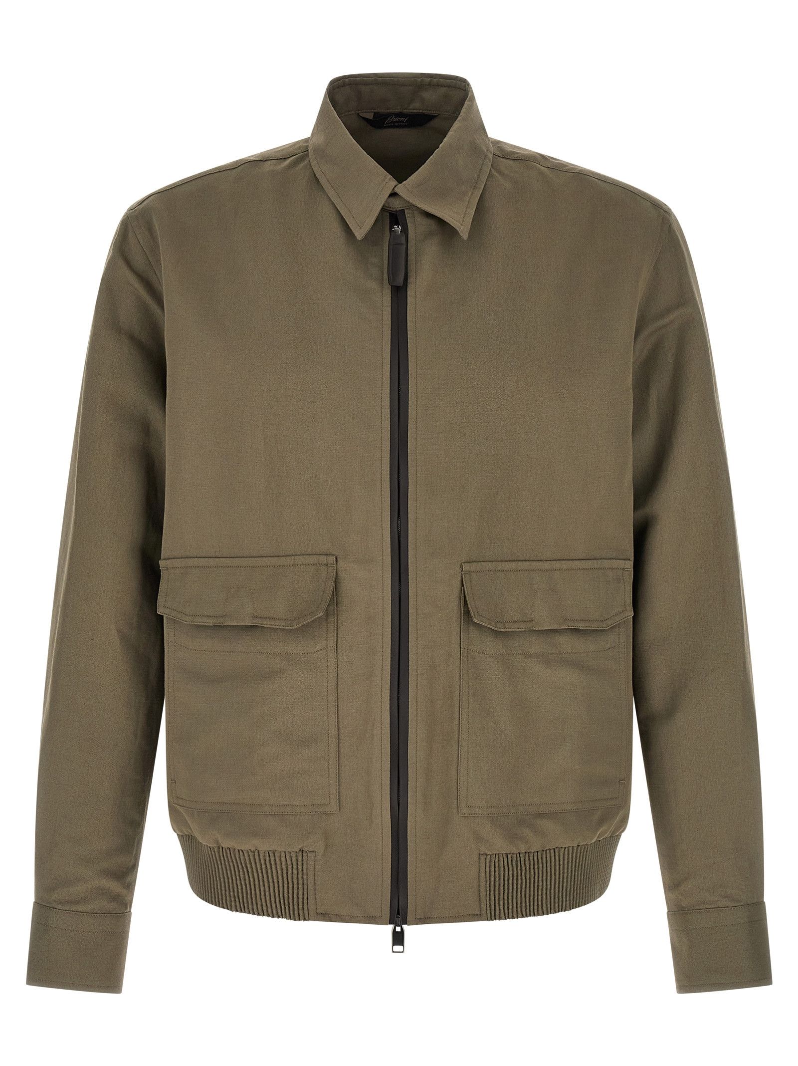 Brioni Linen cotton blouson Size US L / EU 52-54 / 3 - 1 Thumbnail