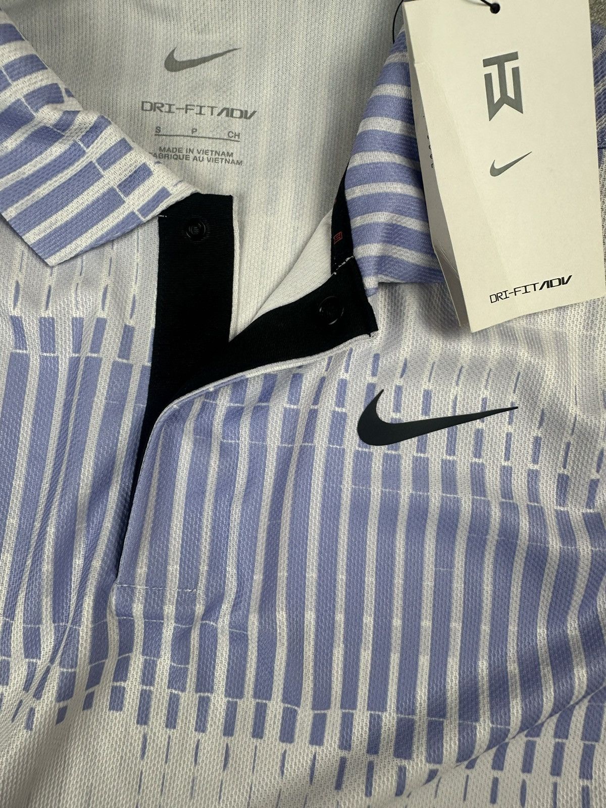 Nike Nike Tiger Woods Collection Striped Polo Jersey Size US S / EU 44-46 / 1 - 5 Thumbnail