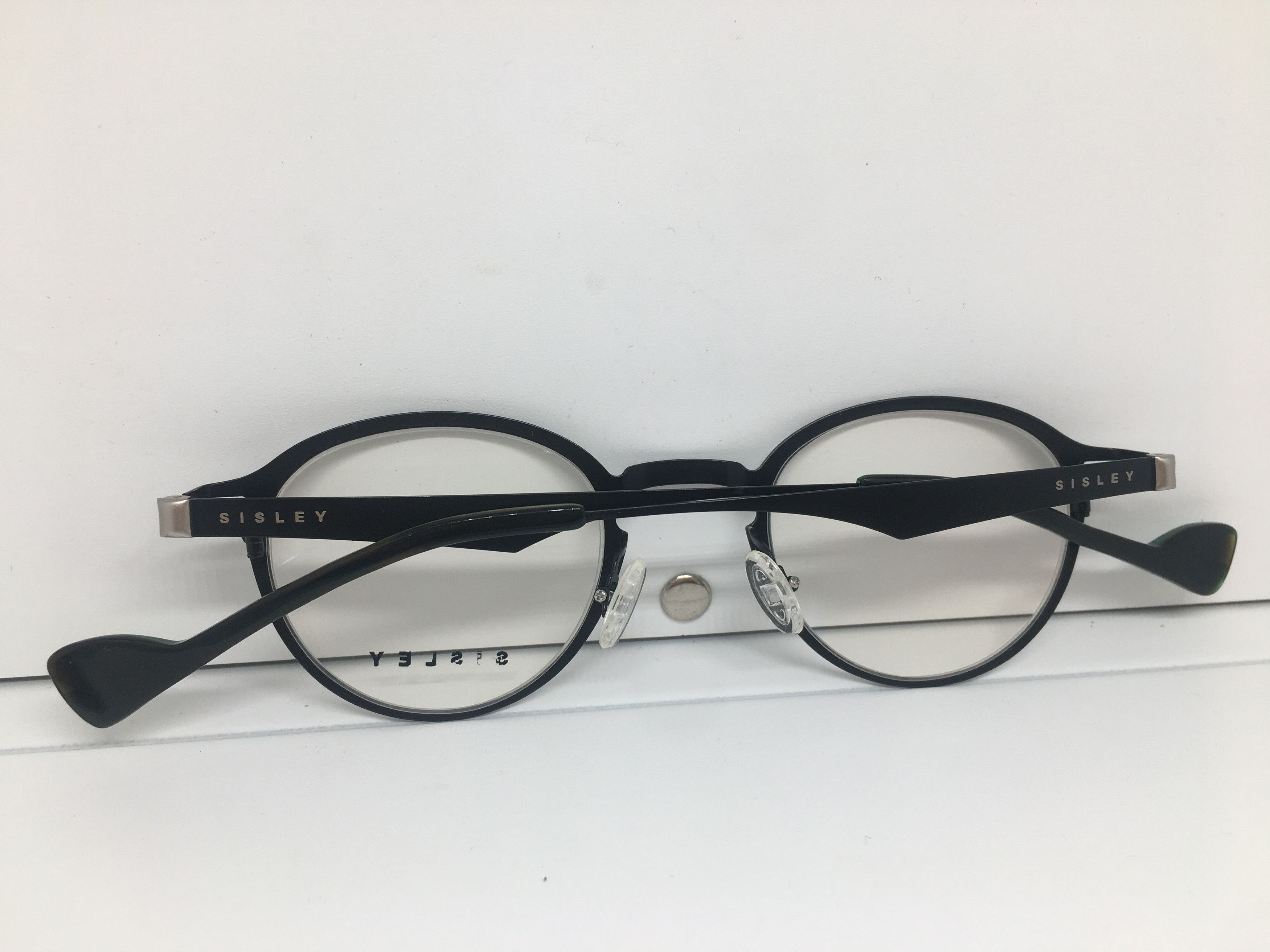 Sisley Vintage Sisley S-2150 Navy Blue RX Eyeglasses Frame Size ONE SIZE - 9 Thumbnail