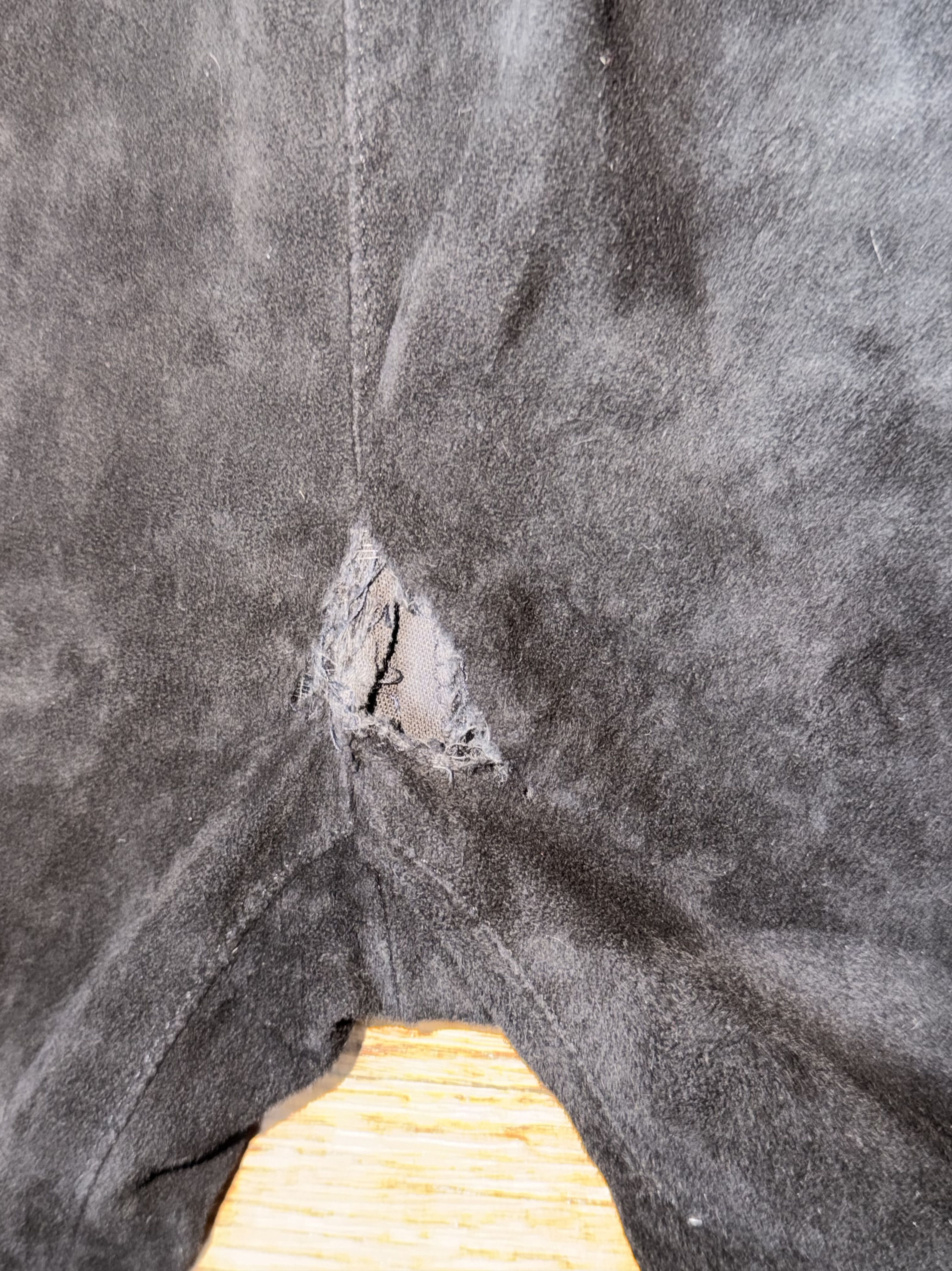 Yves Saint Laurent YSL Suede Biker Black Pant Size 26" / US 2 / IT 38 - 8 Thumbnail