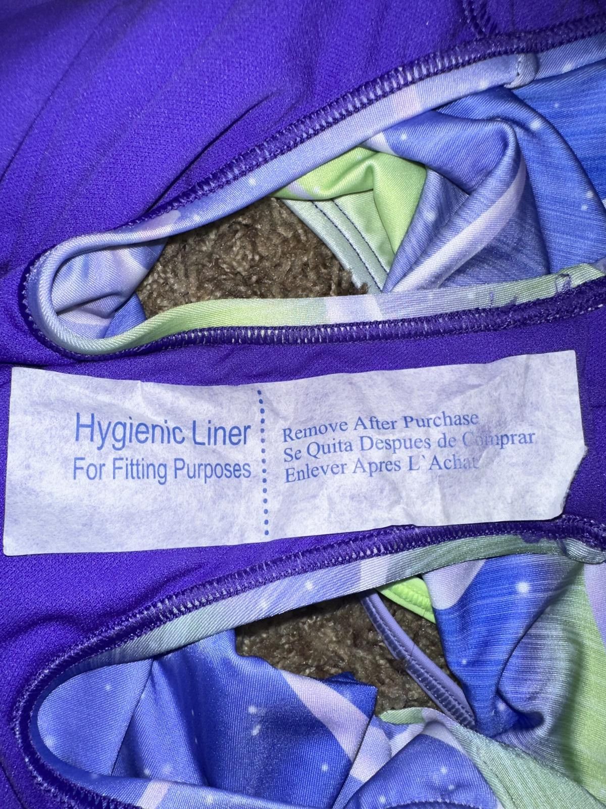 Nike Nike Girls Spiderback Swimsuit One Piece Aurora Purple Swoosh Print Size ONE SIZE - 5 Thumbnail
