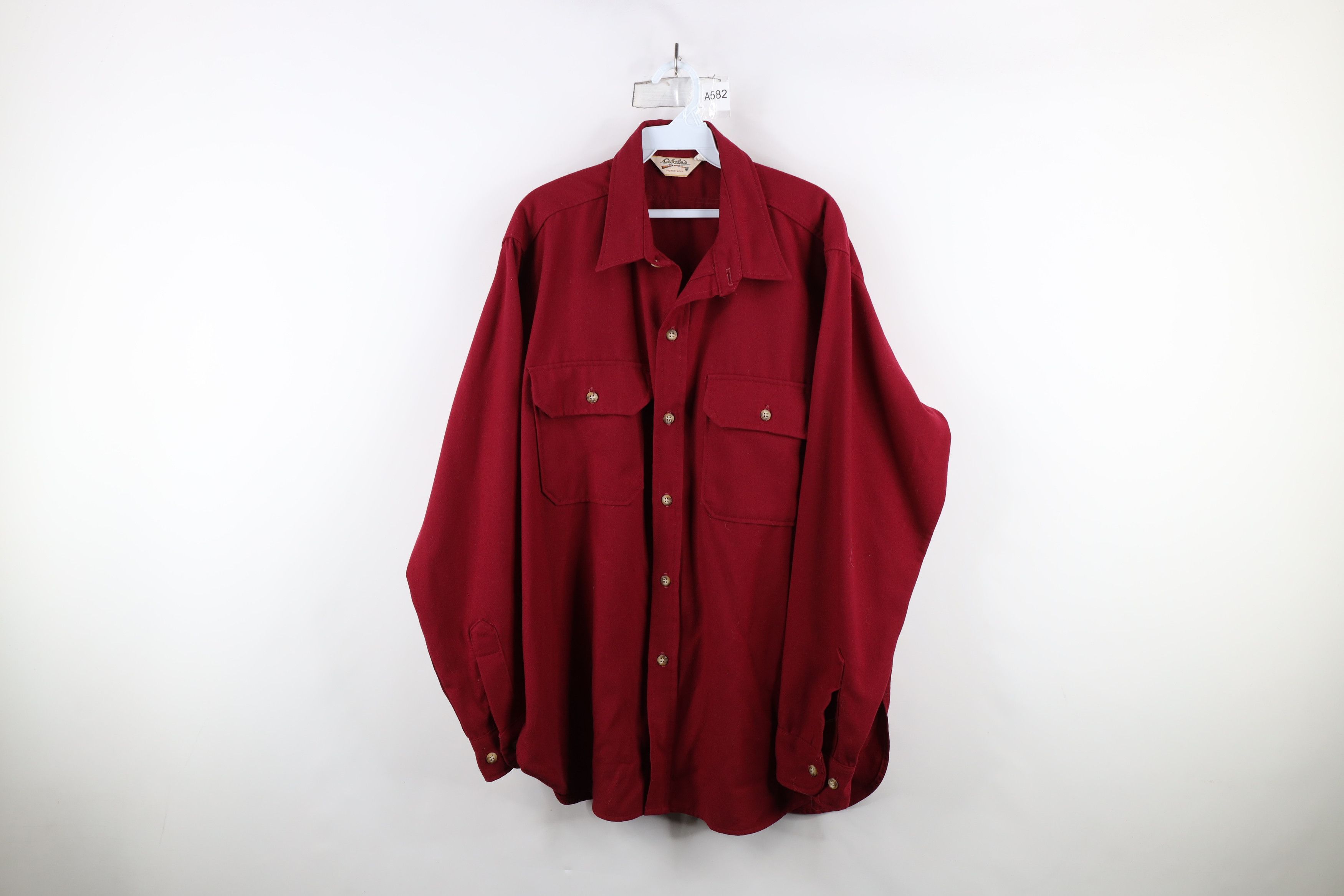 Cabelas × Vintage Vintage 80s 90s Cabelas Heavyweight Button Shirt USA Size US XXL / EU 58 / 5 - 1 Thumbnail