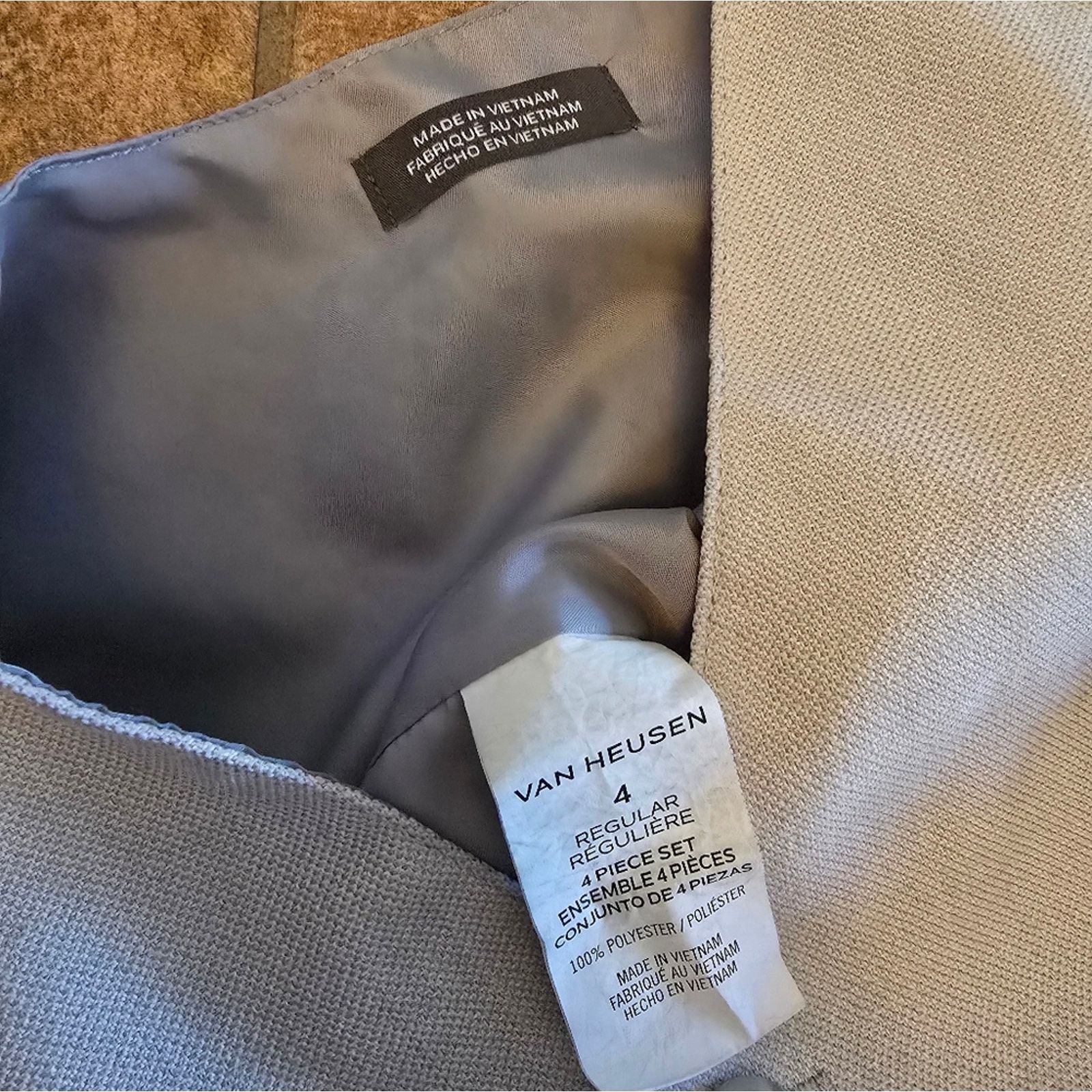 Van Heusen Light Grey | VAN HEUSEN | Formalwear Suit Vest Size ONE SIZE - 3 Thumbnail