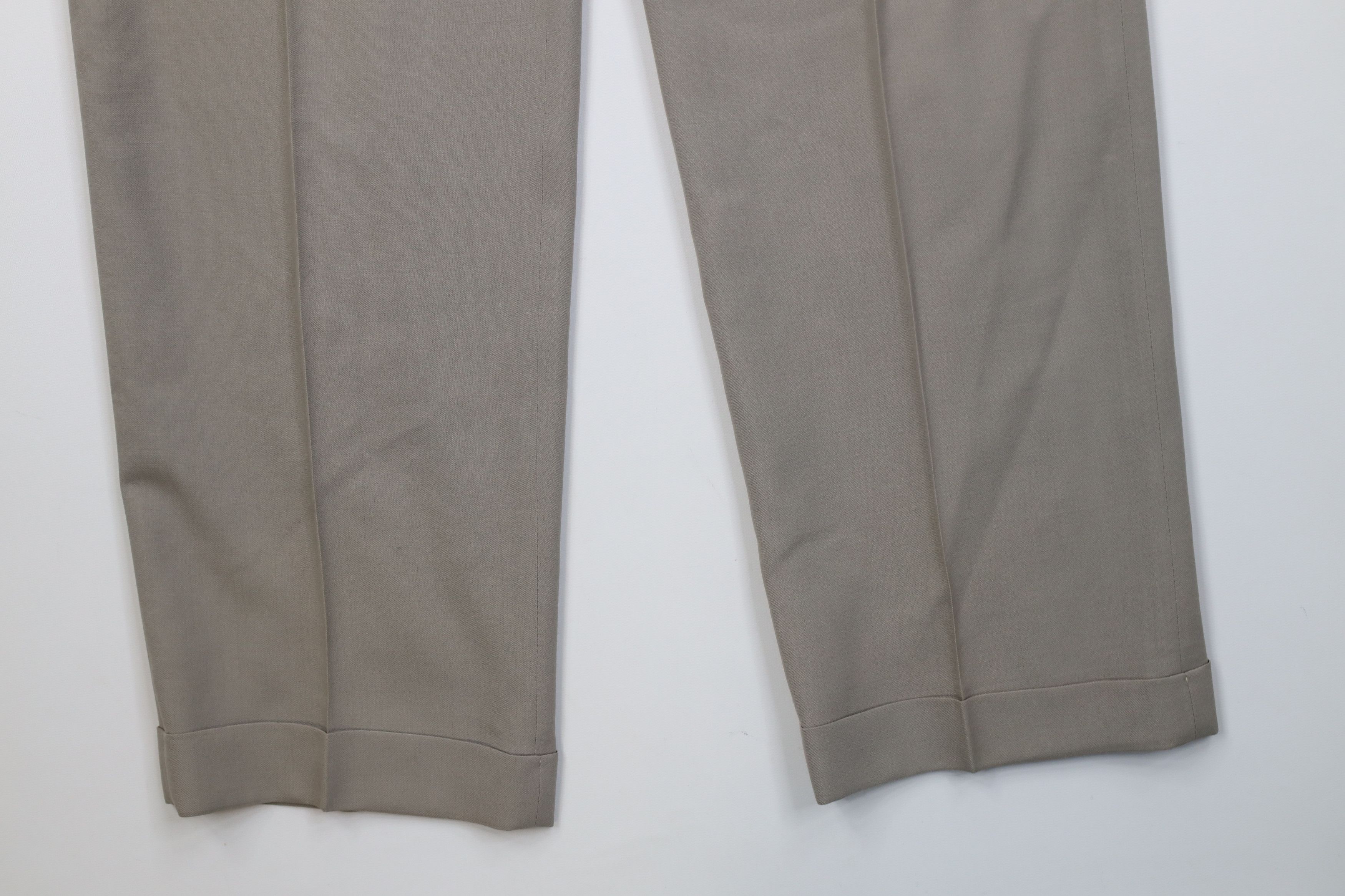 Christian Dior Monsieur Vintage 90s Christian Dior Wool Wide Leg Chino Pants USA Size US 32 / EU 48 - 4 Thumbnail