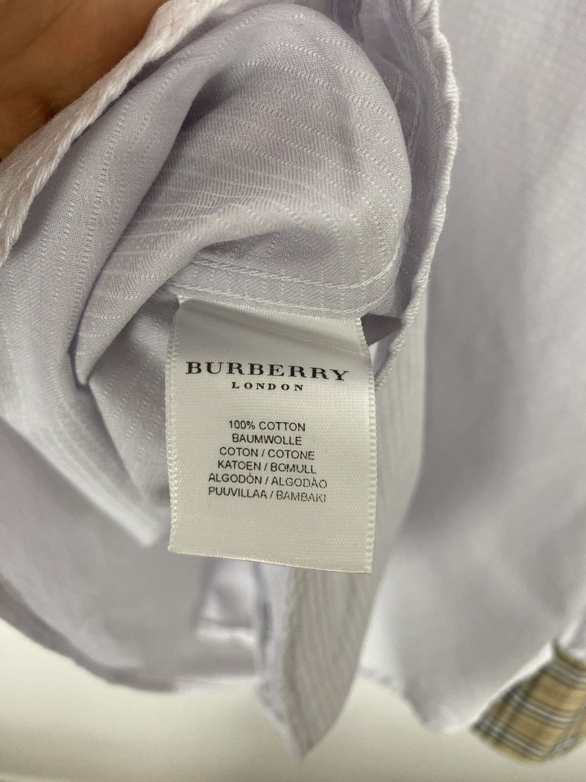 Burberry × Vintage Burberry London Shirt French Cuff 15 nova check collar y2k Size US L / EU 52-54 / 3 - 7 Thumbnail