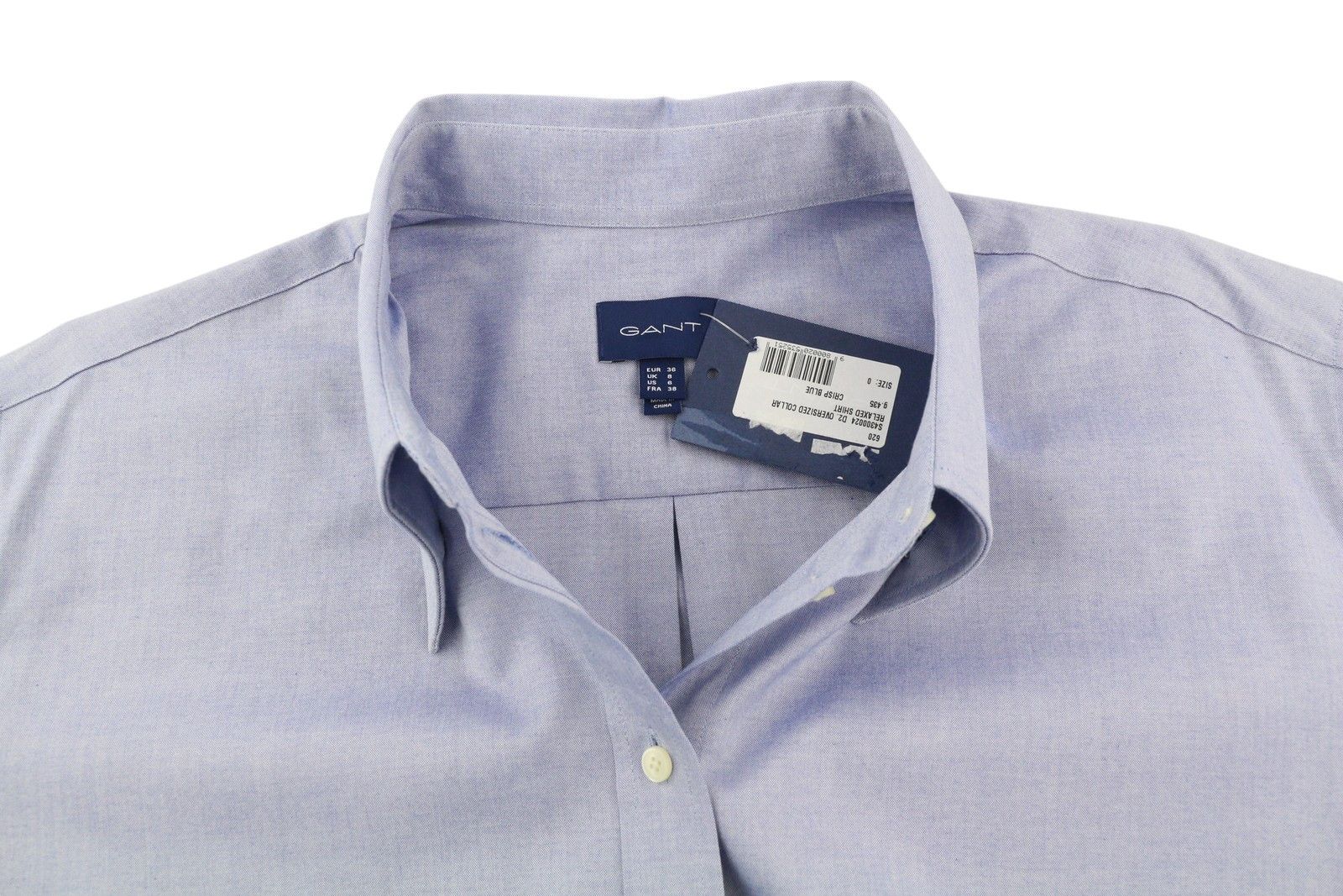 Gant OVERSIZED COLLAR EU36 Blue Button-Up Shirt 85146 Size S / US 4 / IT 40 - 4 Thumbnail