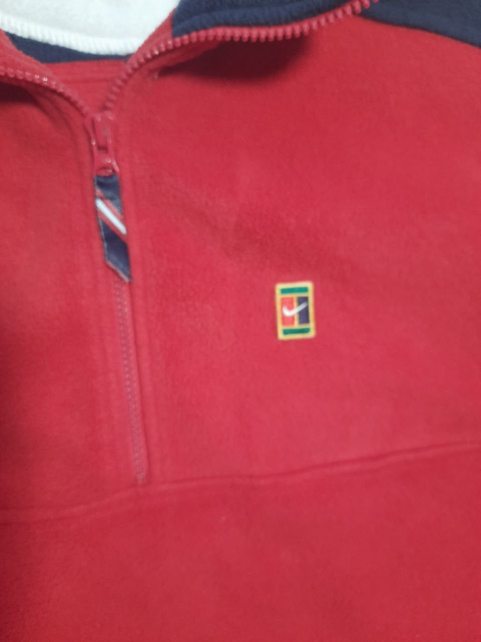 Nike Nike Court Fleece 1/4 Zip Jacket Vintage 90's Size US M / EU 48-50 / 2 - 5 Thumbnail