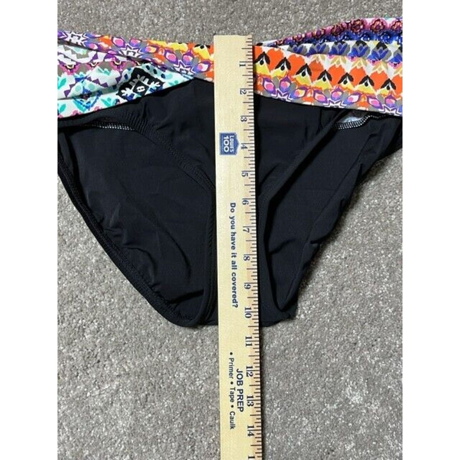 Other Christina Bikini Swim Bottom Womens 12 Aztec Fold Over Black Size XL / US 12-14 / IT 48-50 - 4 Thumbnail