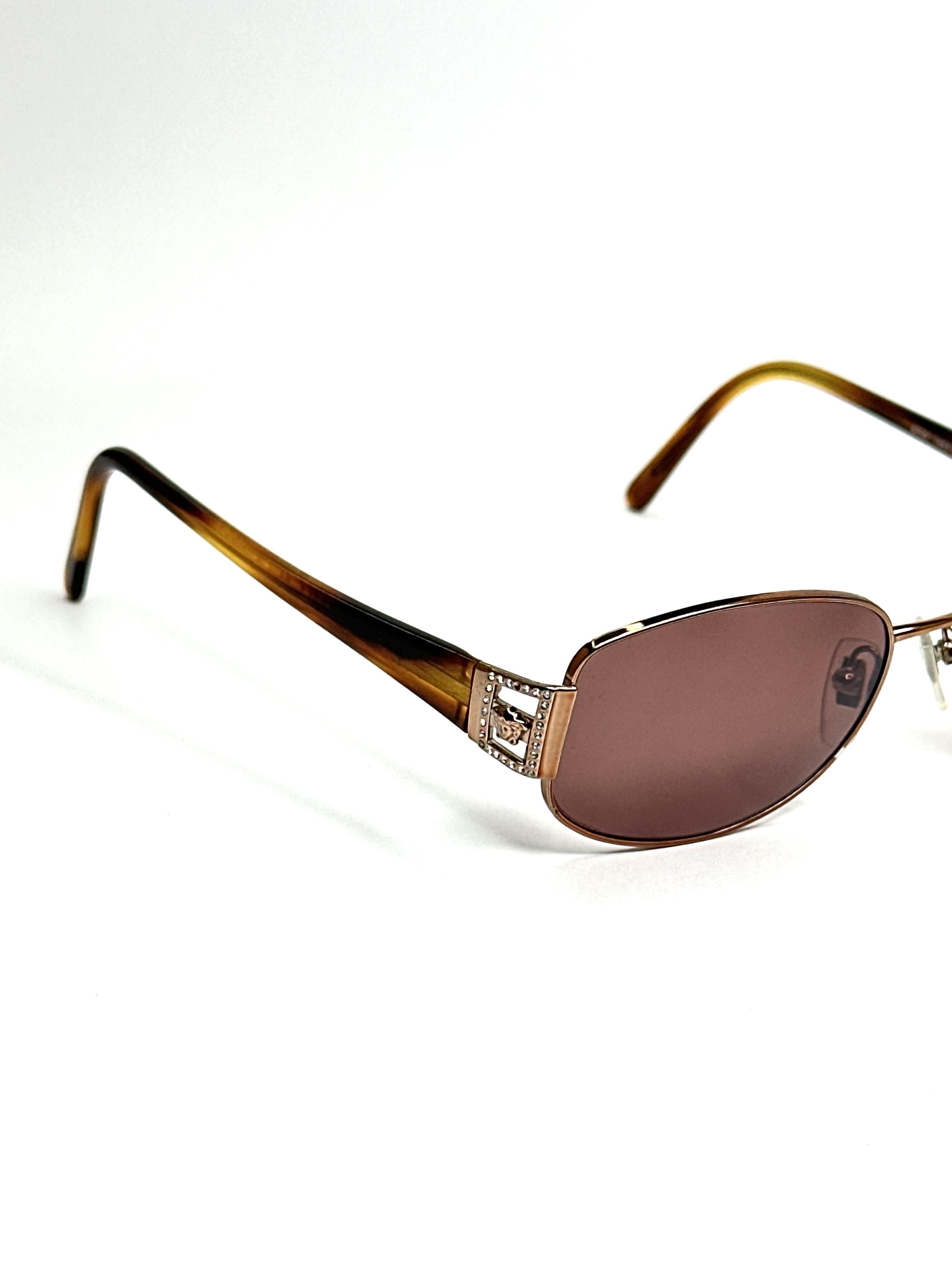 Versace Versace Round Slim Medusa Sunglasses Size ONE SIZE - 5 Thumbnail