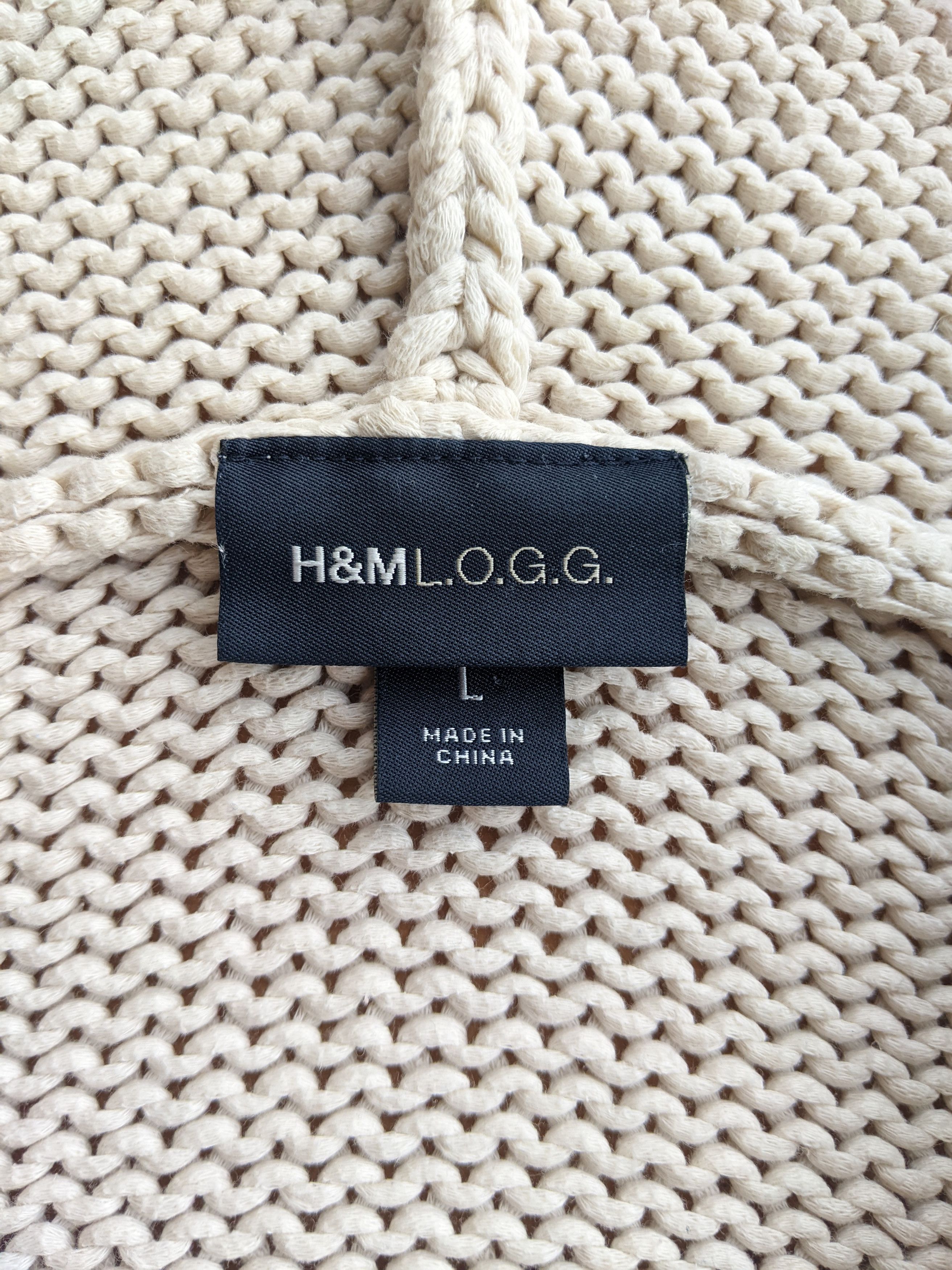 Japanese Brand L.O.G.G Knitted Hoodie Oversize Kanye West Cotton Gap Yeezy Size US L / EU 52-54 / 3 - 6 Thumbnail