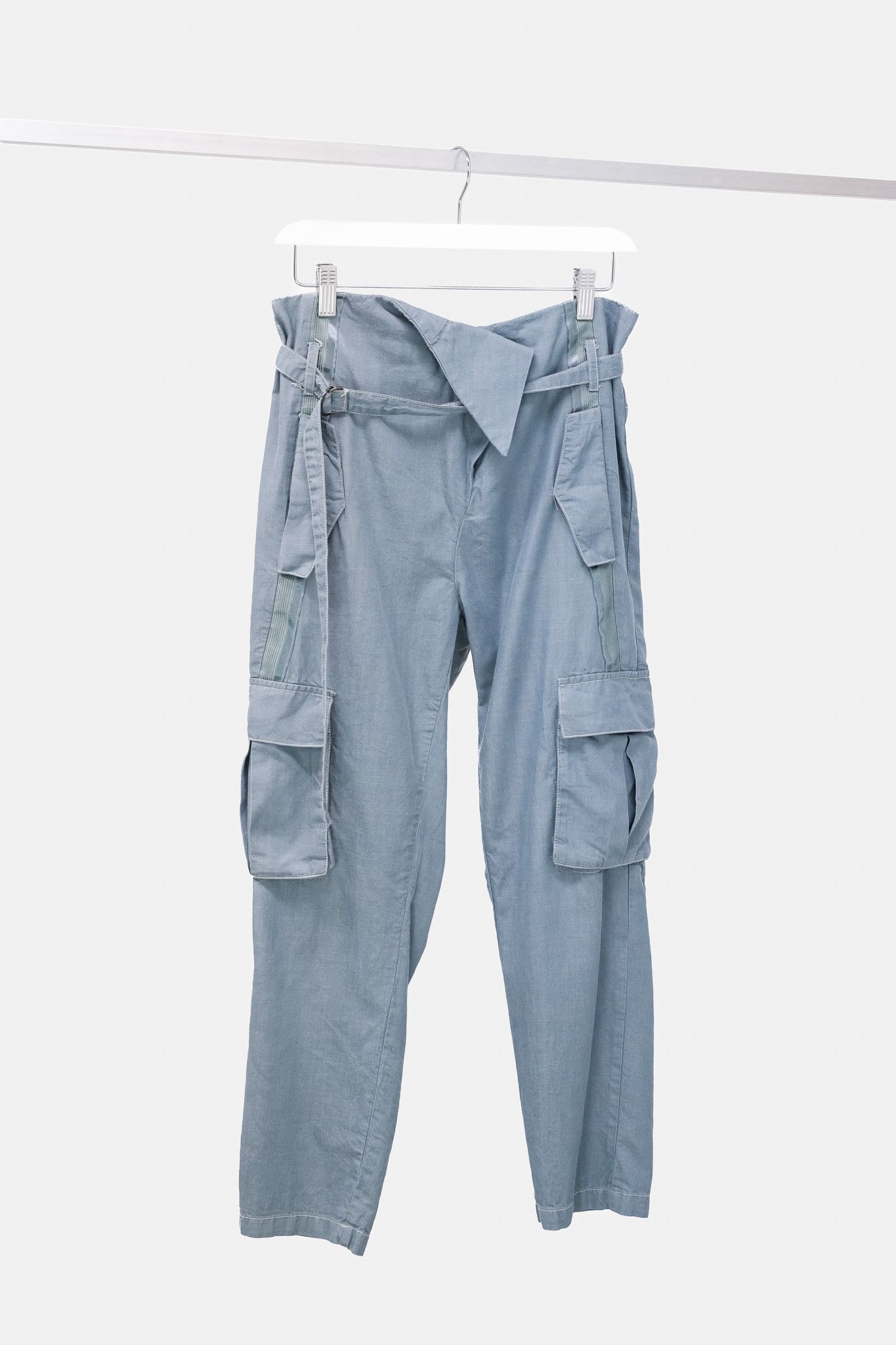 image of Designer Nü Denmark Blue Cargo Trousers, Women's (Size 26)