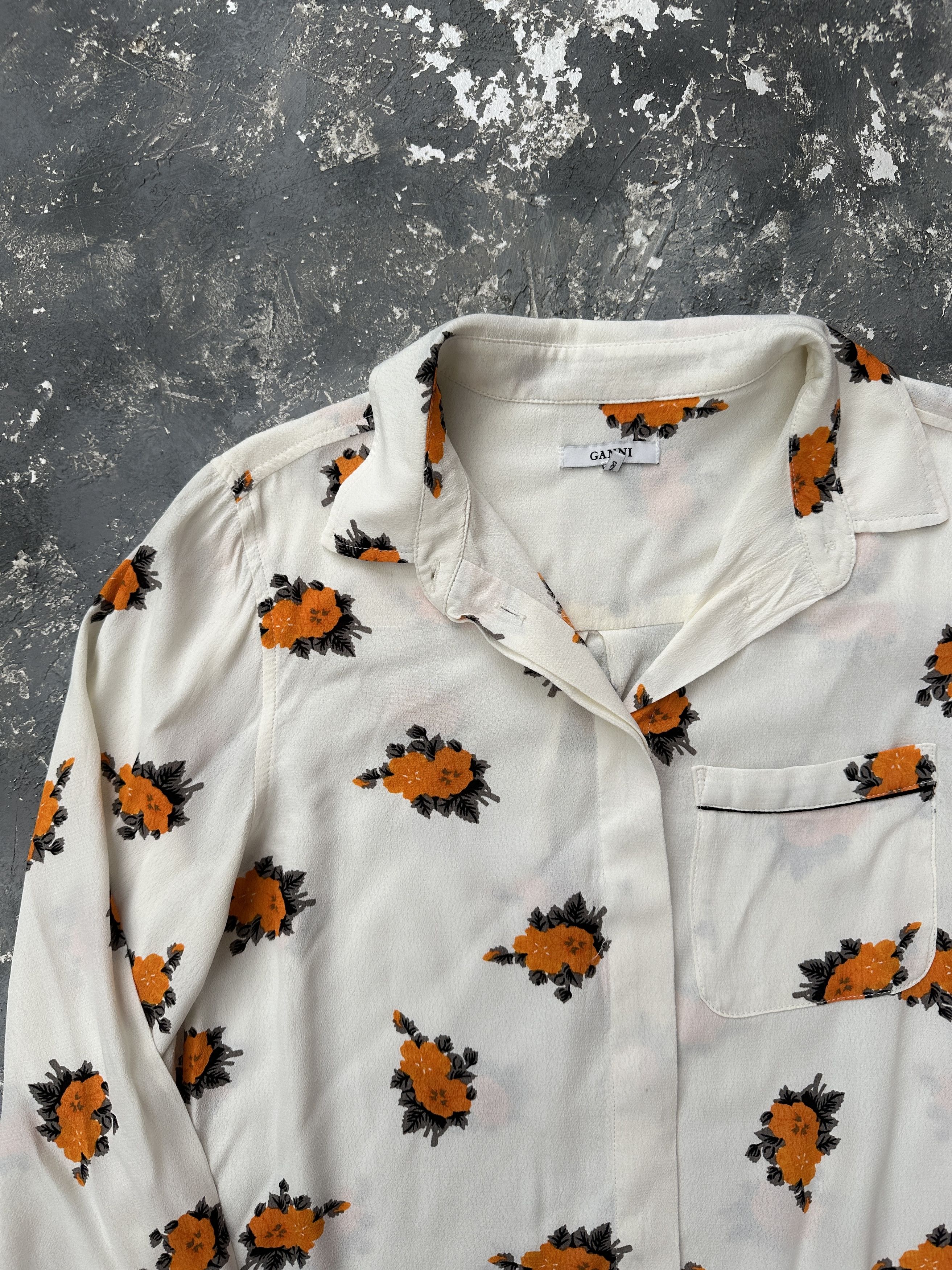 Ganni ganni floral viscose shirt Size S / US 4 / IT 40 - 3 Thumbnail
