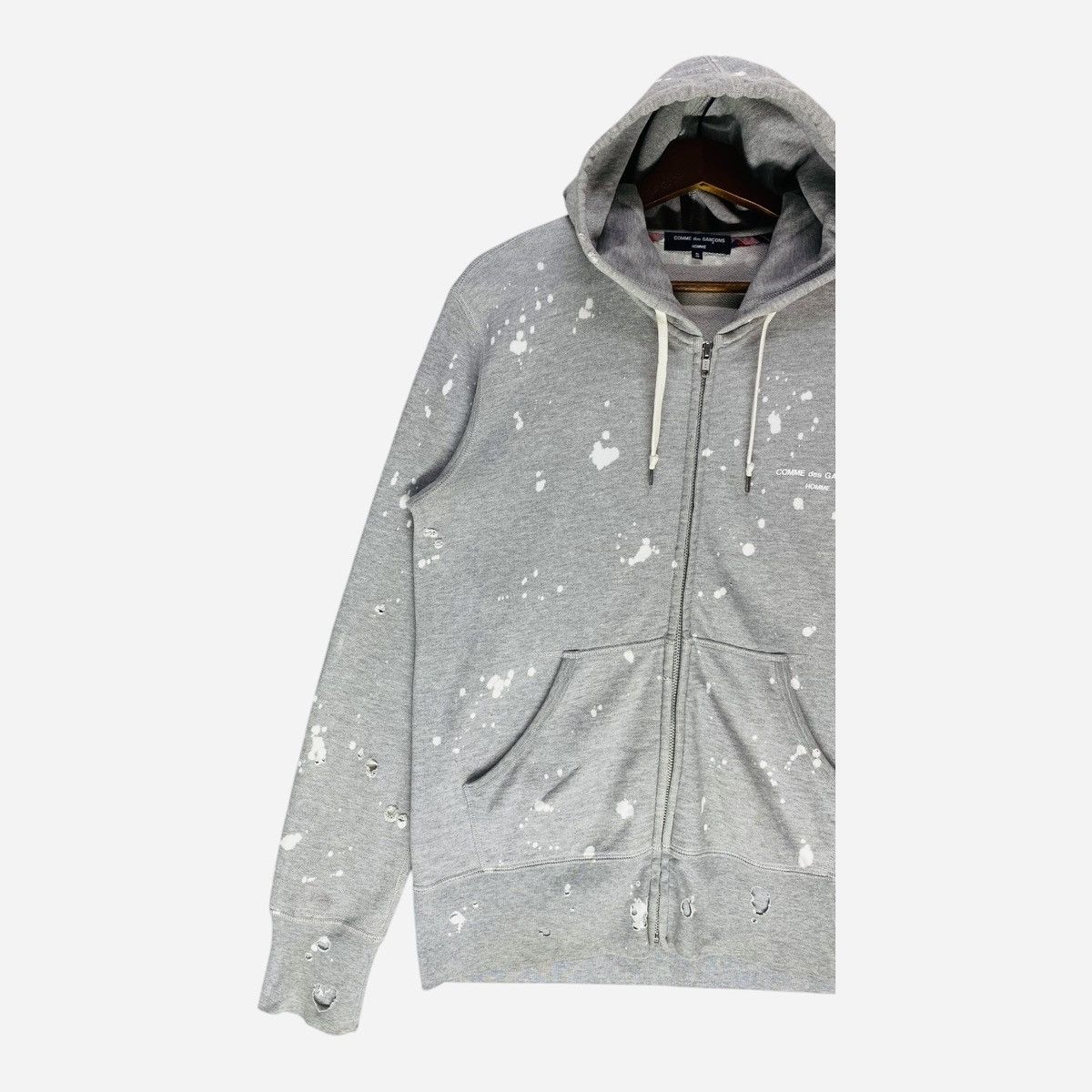 Comme des Garcons × Comme des Garcons Homme Comme Des Garcons Homme Hoodie Distressed Acid Wash Full Zip Size US S / EU 44-46 / 1 - 3 Thumbnail