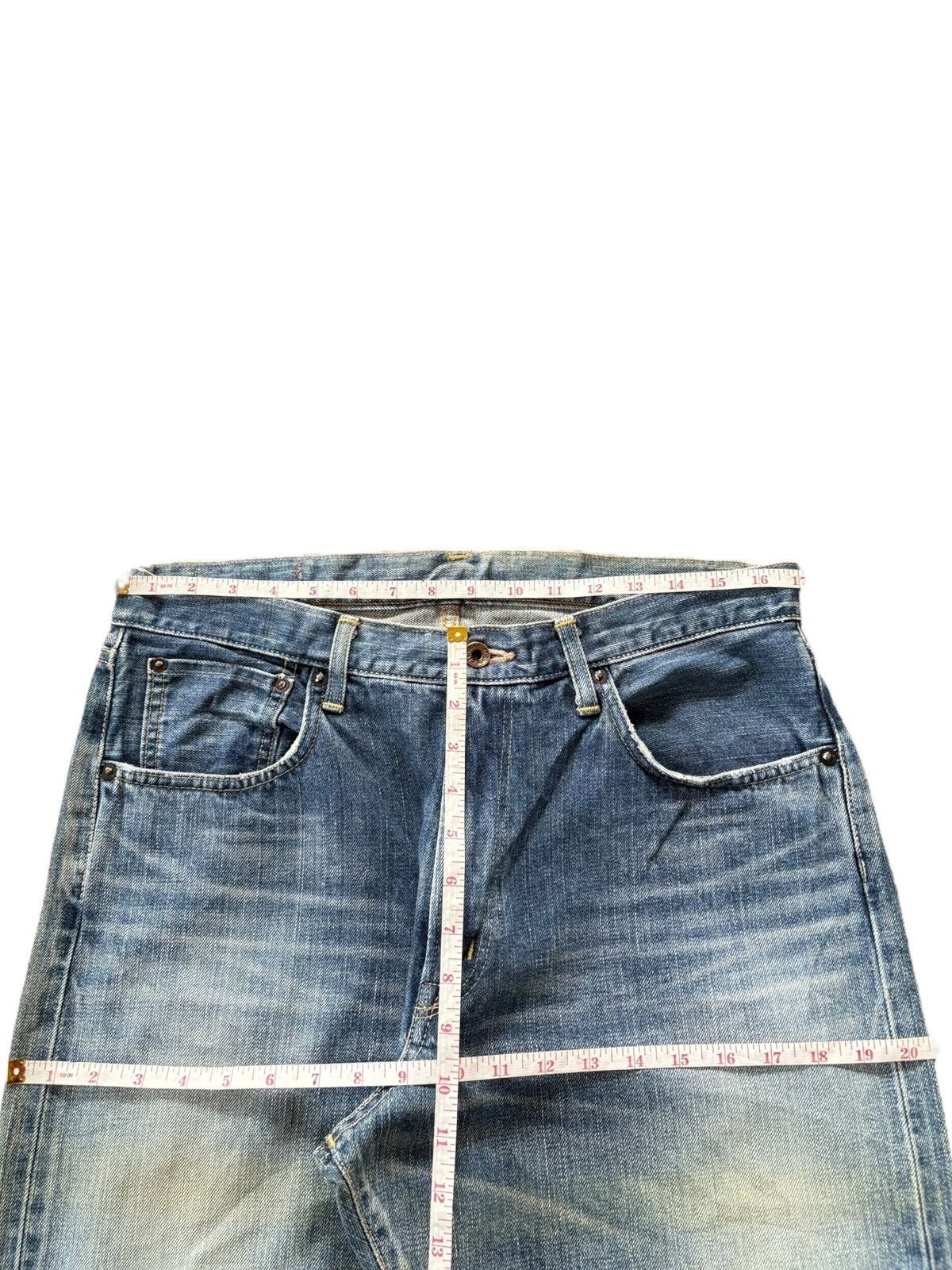 Edwin Vintage Edwin 505X Selvedge Faded Distress Baggy Jeans Size US 34 / EU 50 - 5 Thumbnail