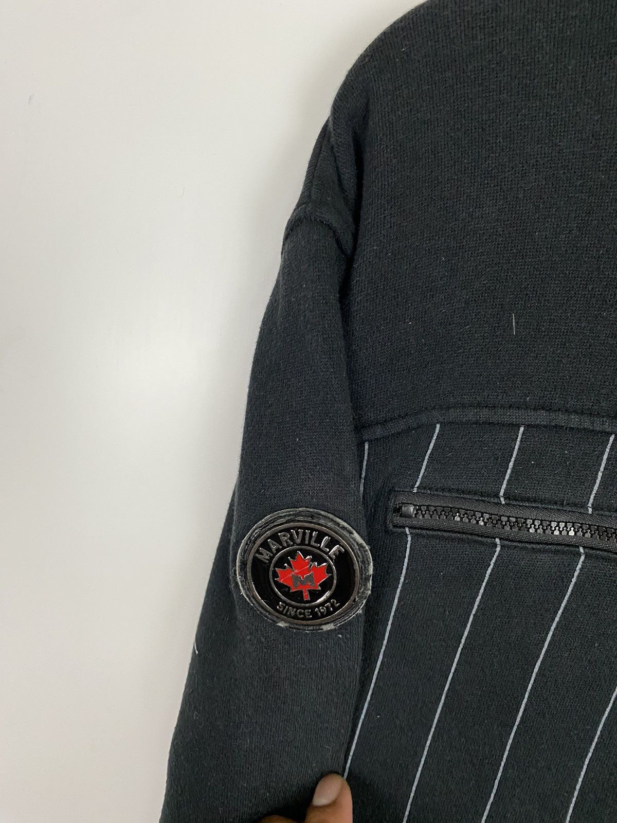 Vintage Vintage Marville Canadian Style Half Zipper Hoodies Size US L / EU 52-54 / 3 - 5 Thumbnail