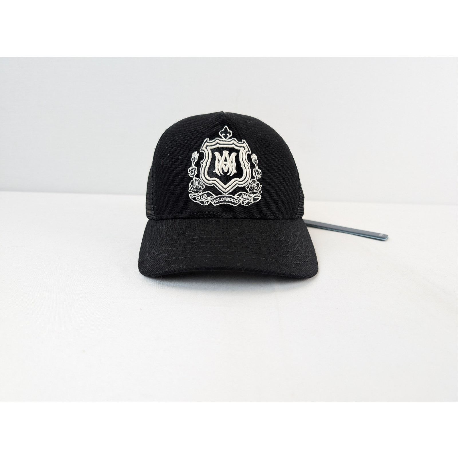 Amiri o1rshd1 Size: OS / MA Crest Trucker Hat / Cap in Black Size ONE SIZE - 1 Thumbnail