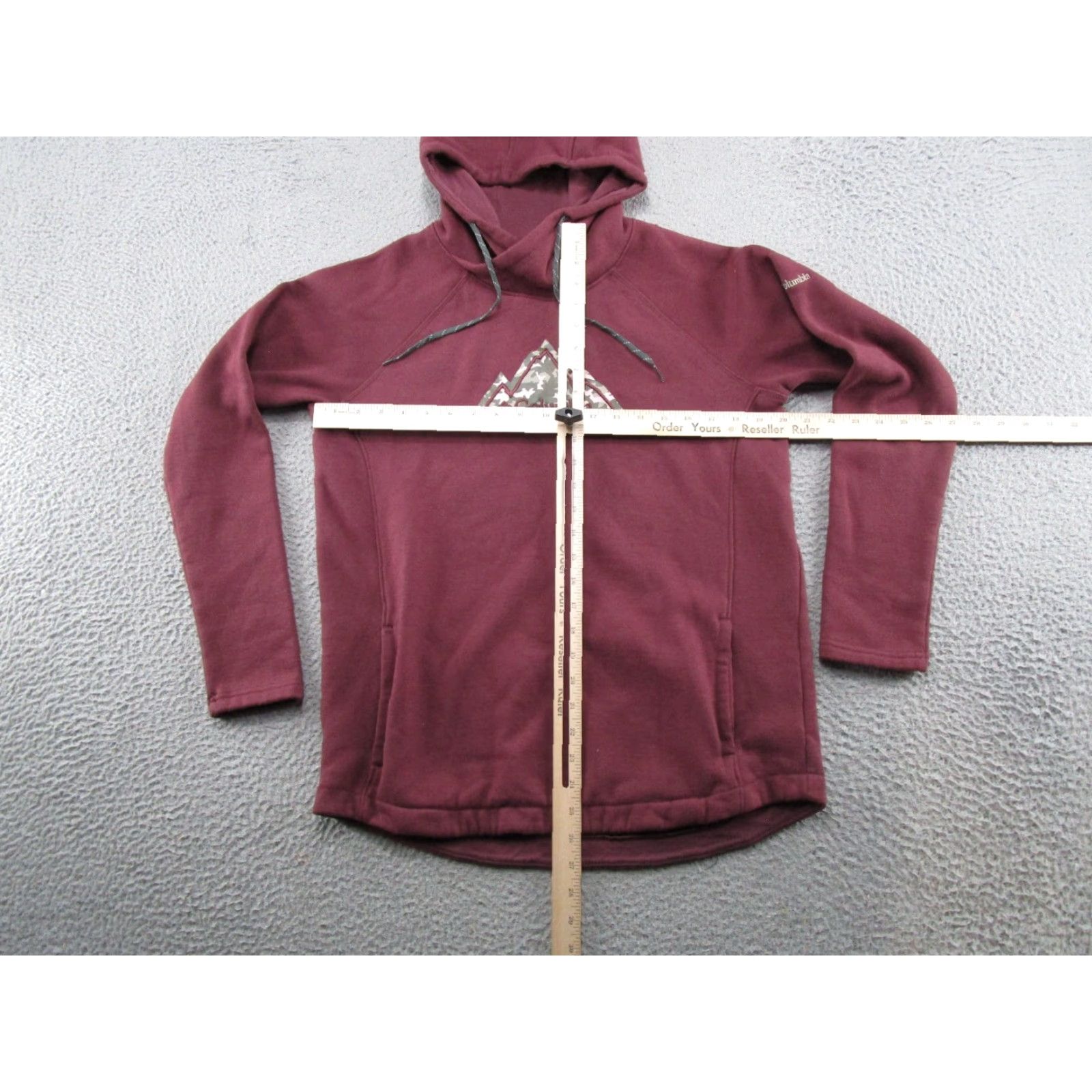 Spell Columbia Hoodie Women Embroidered Mountain Logo Spell Out Red M Size Regular Pullover Logo Activewear Jacket Size M / US 6-8 / IT 42-44 - 5 Thumbnail