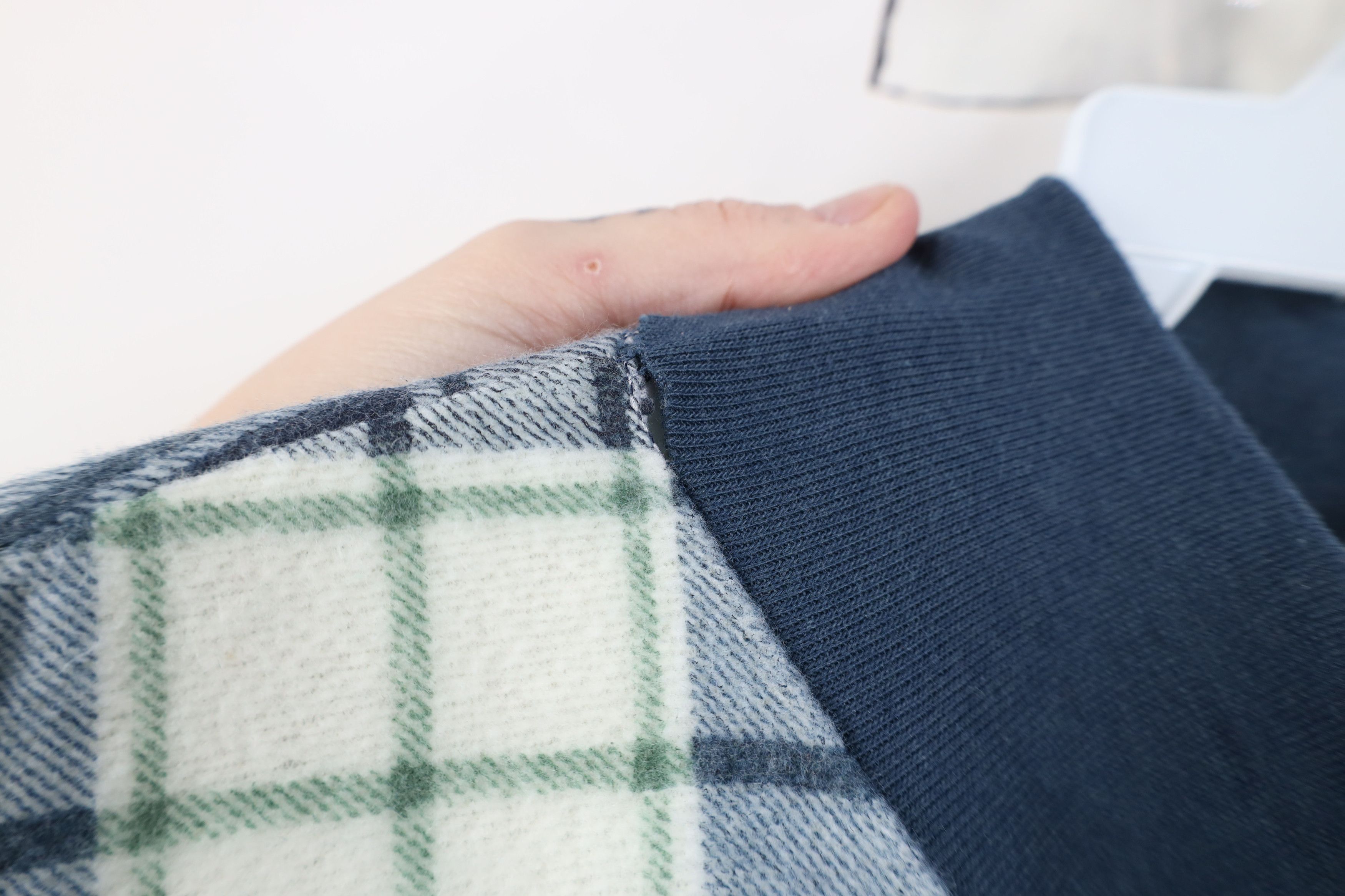 Vintage Vintage 90s Streetwear Mock Neck Fleece Sweatshirt Plaid Size 3XL / US 20-22 - 5 Thumbnail
