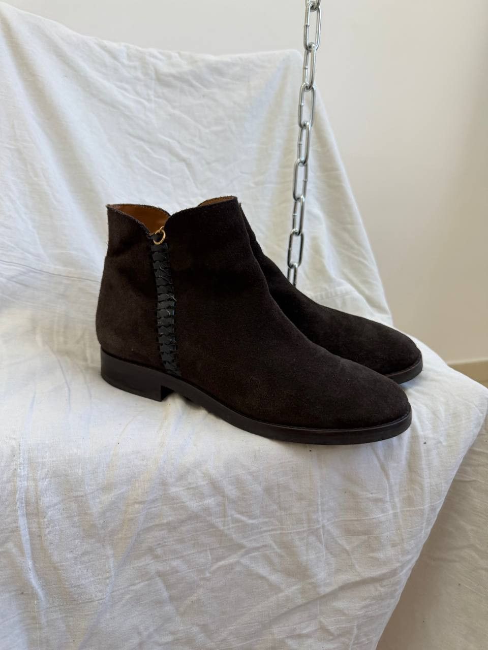Vintage See By Chloé Vintage Men's Suede Classic Avant-Garde Boots Size US 9 / EU 42 - 4 Thumbnail