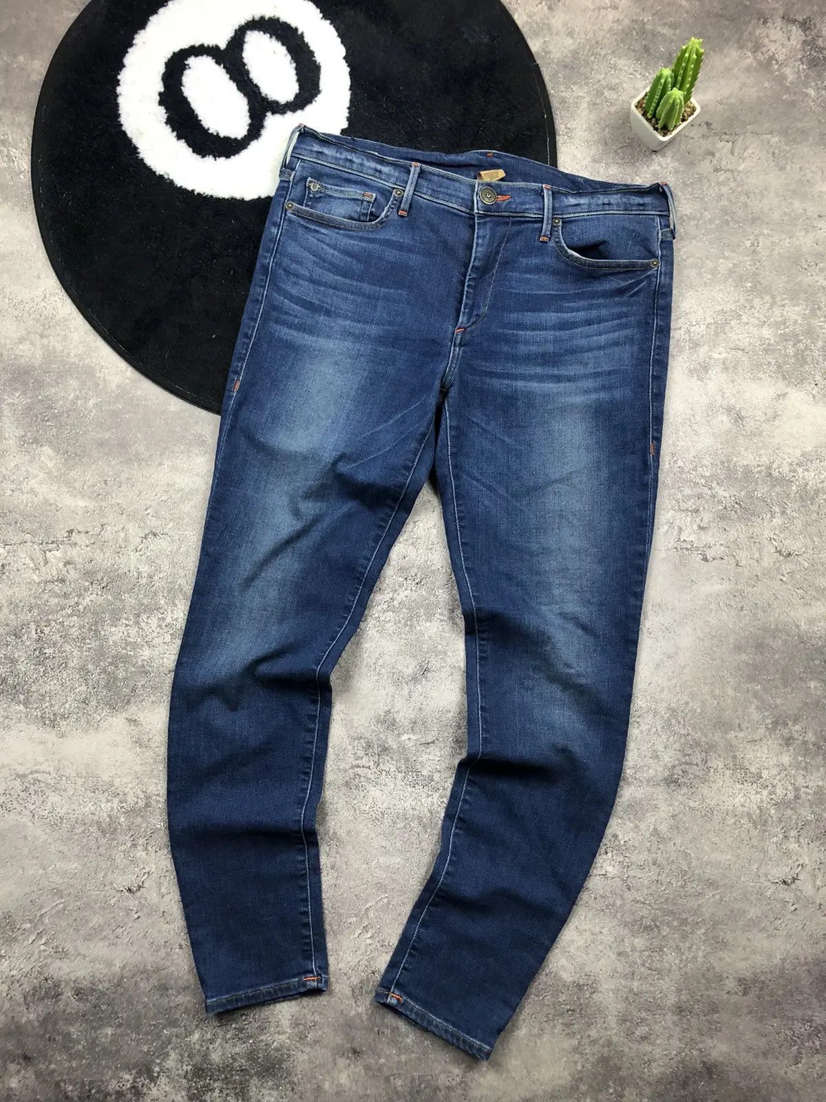 True Religion TRUE RELIGION Big Logo Denim Jeans Made in USA Streetwear Size 31" - 2 Thumbnail