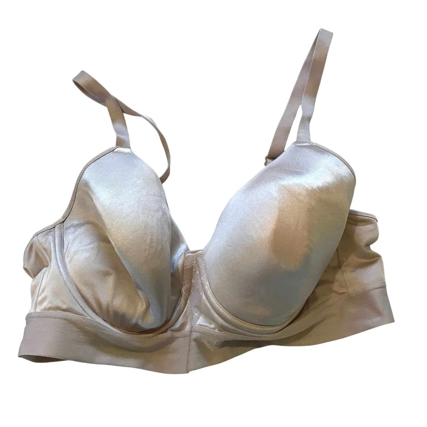 Vintage Bali Comfort Revolution Wirefree Bra 3456 Champagne Beige 40C Full Coverage Size ONE SIZE - 2 Thumbnail