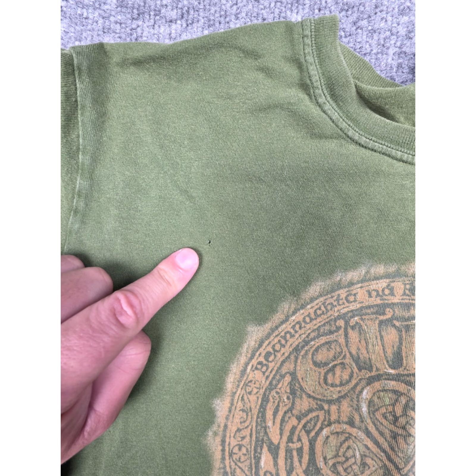 Lucky Brand VINTAGE Lucky Brand Celtic T-Shirt Men XL Green Graphic Short Sleeve Crew Neck USA 90s Y2K Size US XL / EU 56 / 4 - 3 Thumbnail
