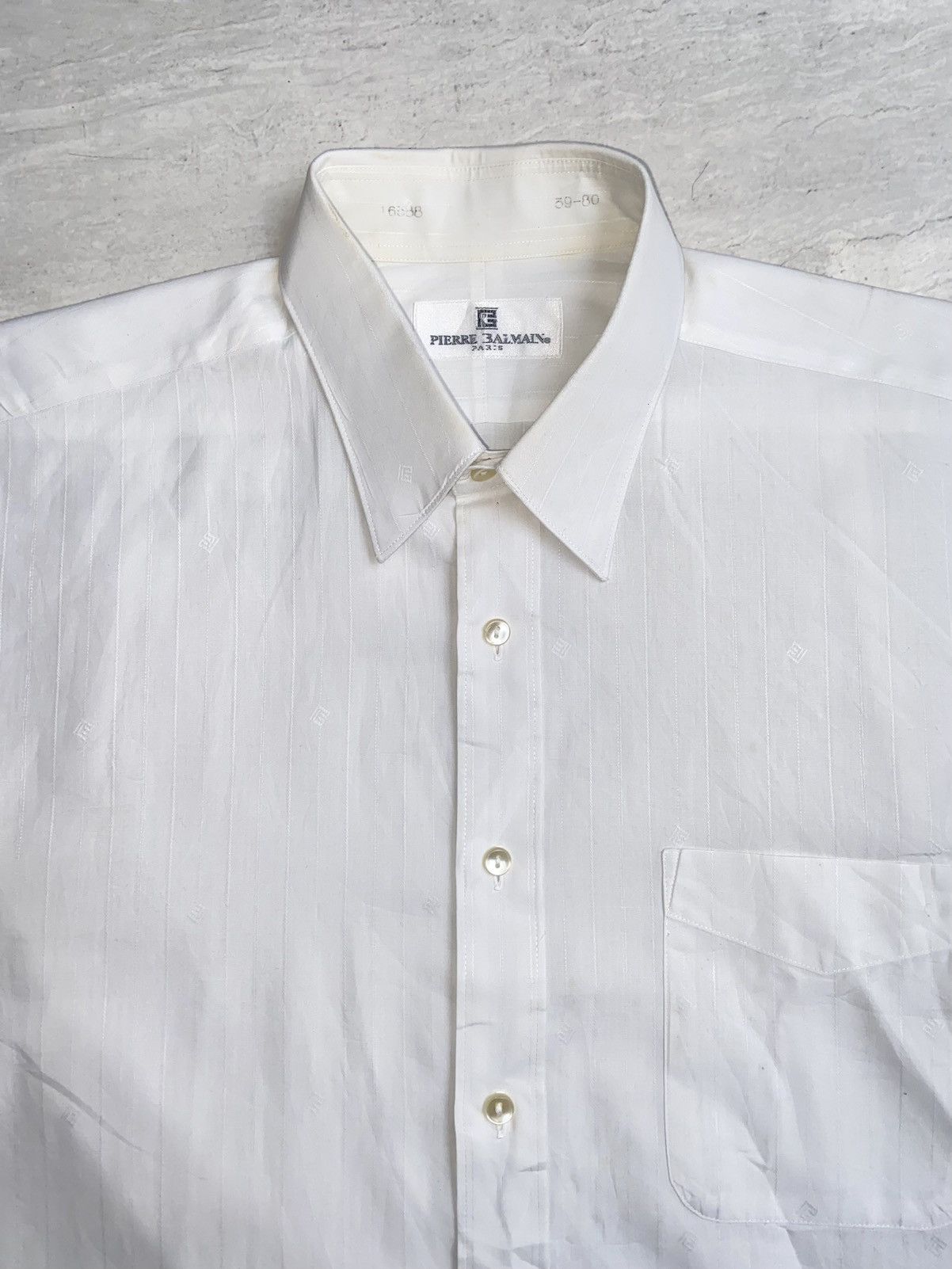 Pierre Balmain PIERRE BALMAIN Paris White Shirt Size US S / EU 44-46 / 1 - 9 Thumbnail