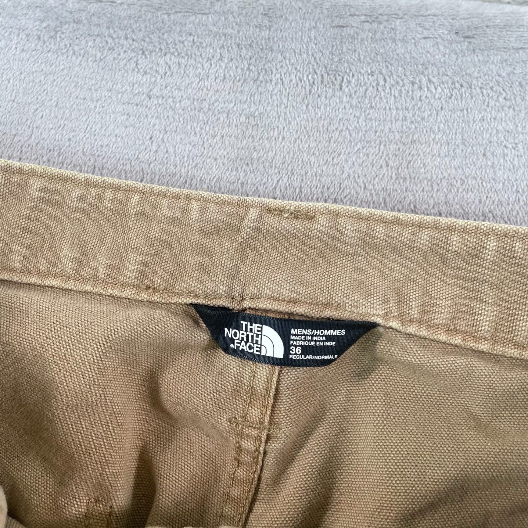 The North Face The North Face Campfire Pants Men 36x31 Beige Canvas Articulated Knee Hike Climb Size US 36 / EU 52 - 2 Thumbnail