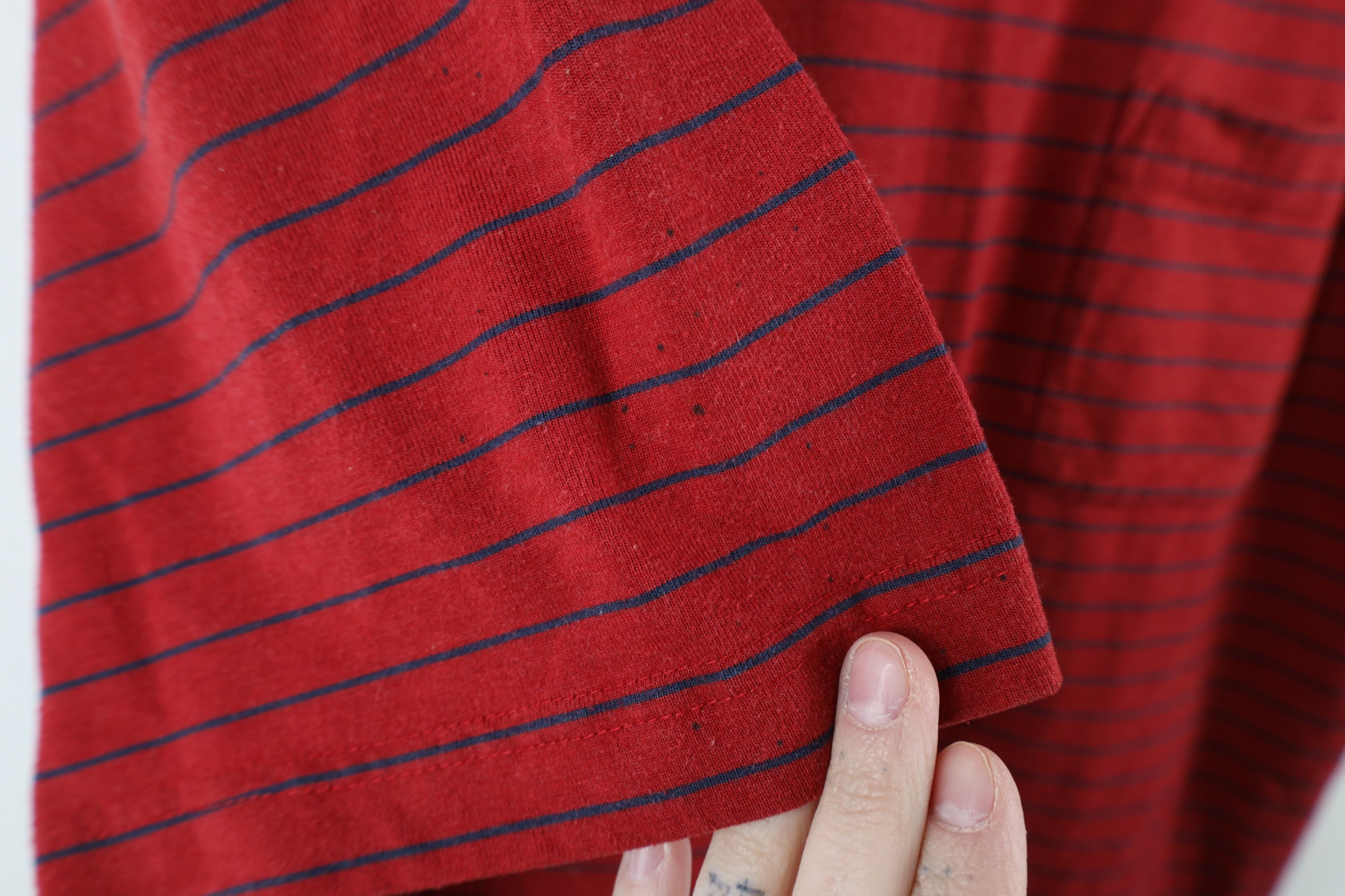 Vintage Vintage 90s Streetwear Striped Short Sleeve T-Shirt Red Size US M / EU 48-50 / 2 - 10 Thumbnail