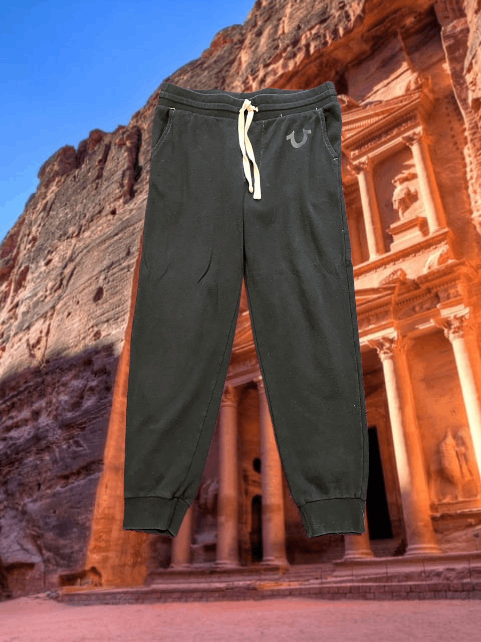 True Religion Vintage True Religion black Casual pants Y2K logo Size US 32 / EU 48 - 1 Thumbnail