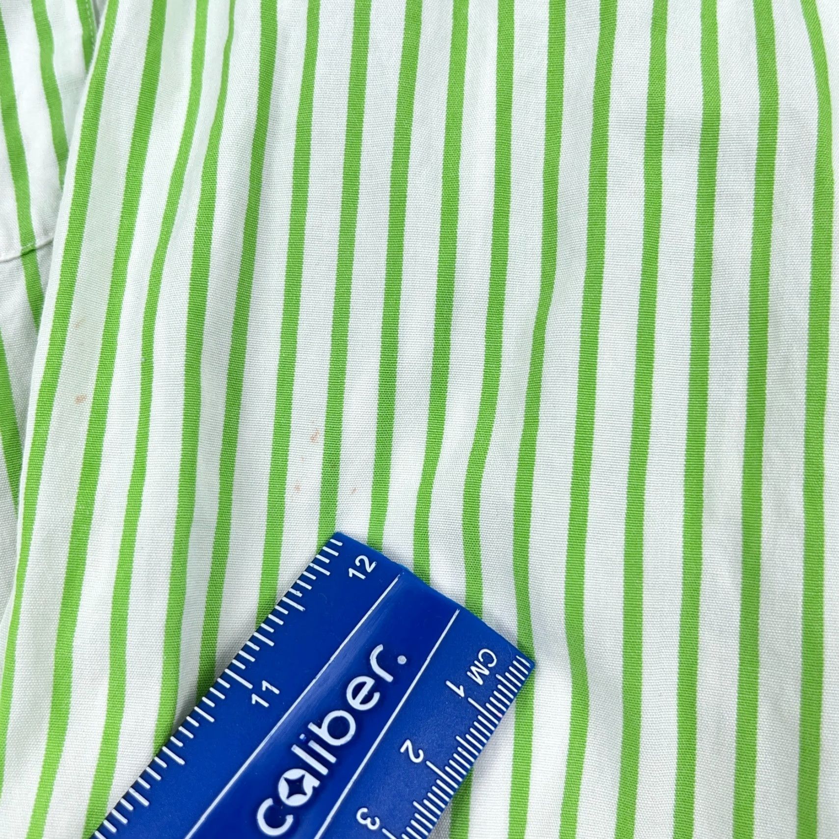 Ralph Lauren Ralph Lauren Button-Up Shirt Men Large Green Striped Poplin Dress A2* Regular Fit Size 42R - 6 Thumbnail