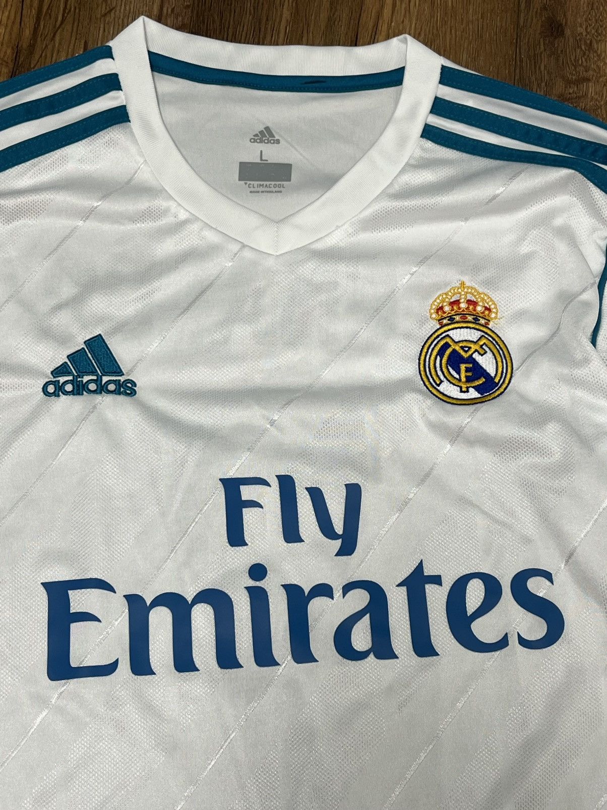 Adidas Adidas Real Madrid home jersey for the 2017/18 #7 Ronaldo Size US L / EU 52-54 / 3 - 3 Thumbnail