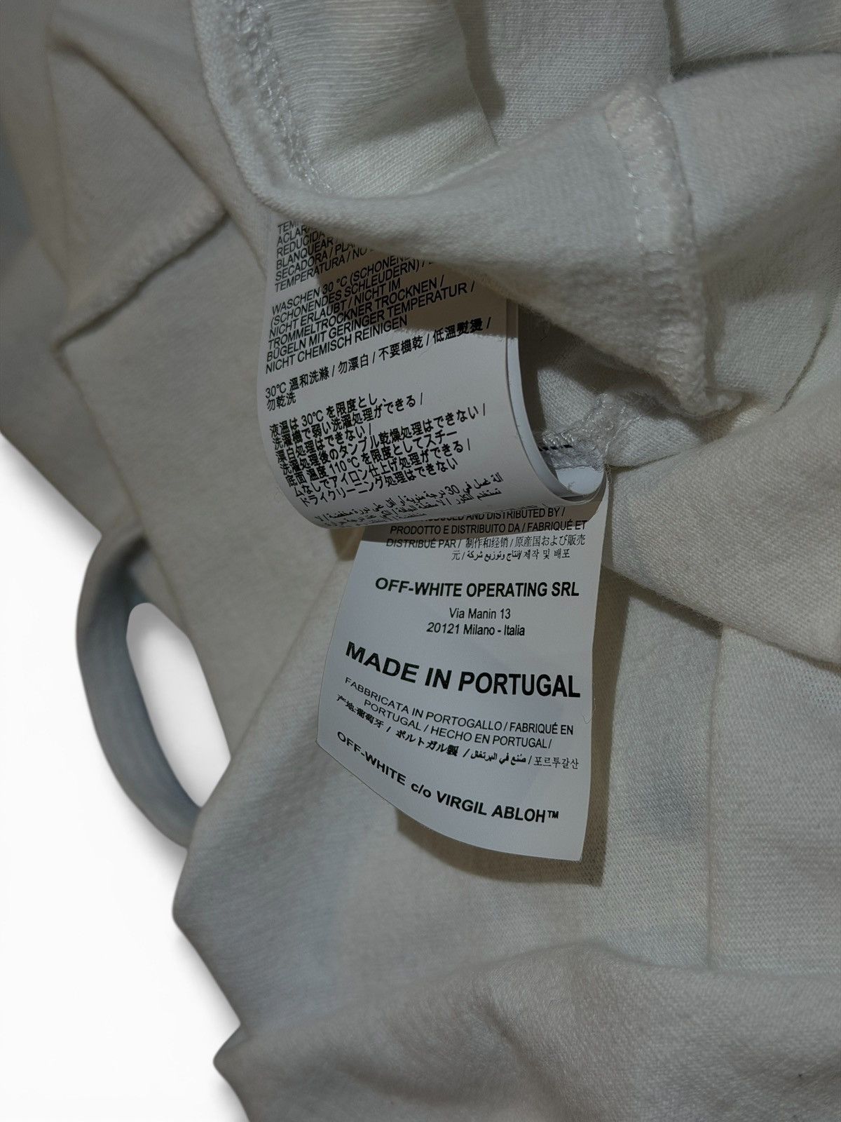Off-White OFF-WHITE SS19 SSENSE EXCLUSIVE INCOMPLETE SPRAY PAINT TEE Size US XS / EU 42 / 0 - 6 Thumbnail